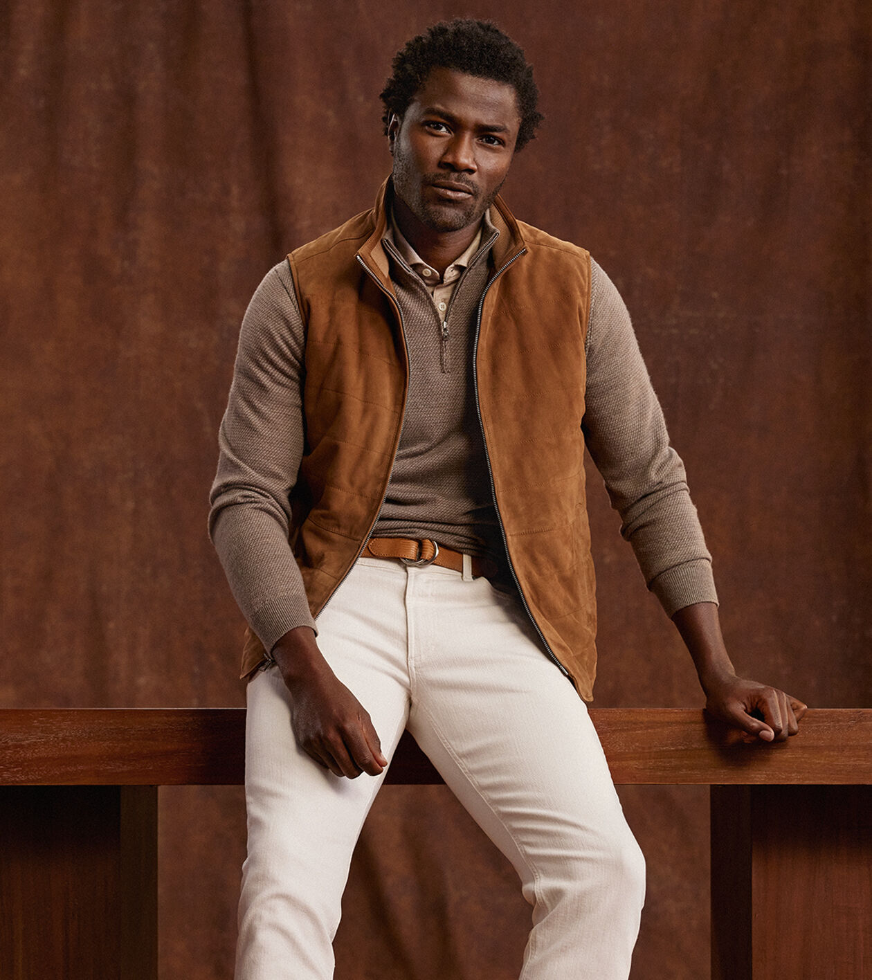 Featherweight Suede Vest