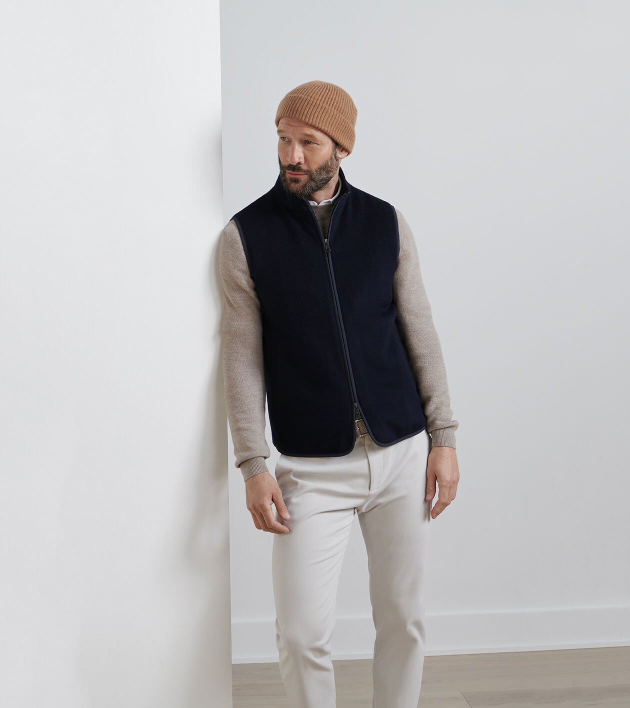 Cashmere Rib Beanie