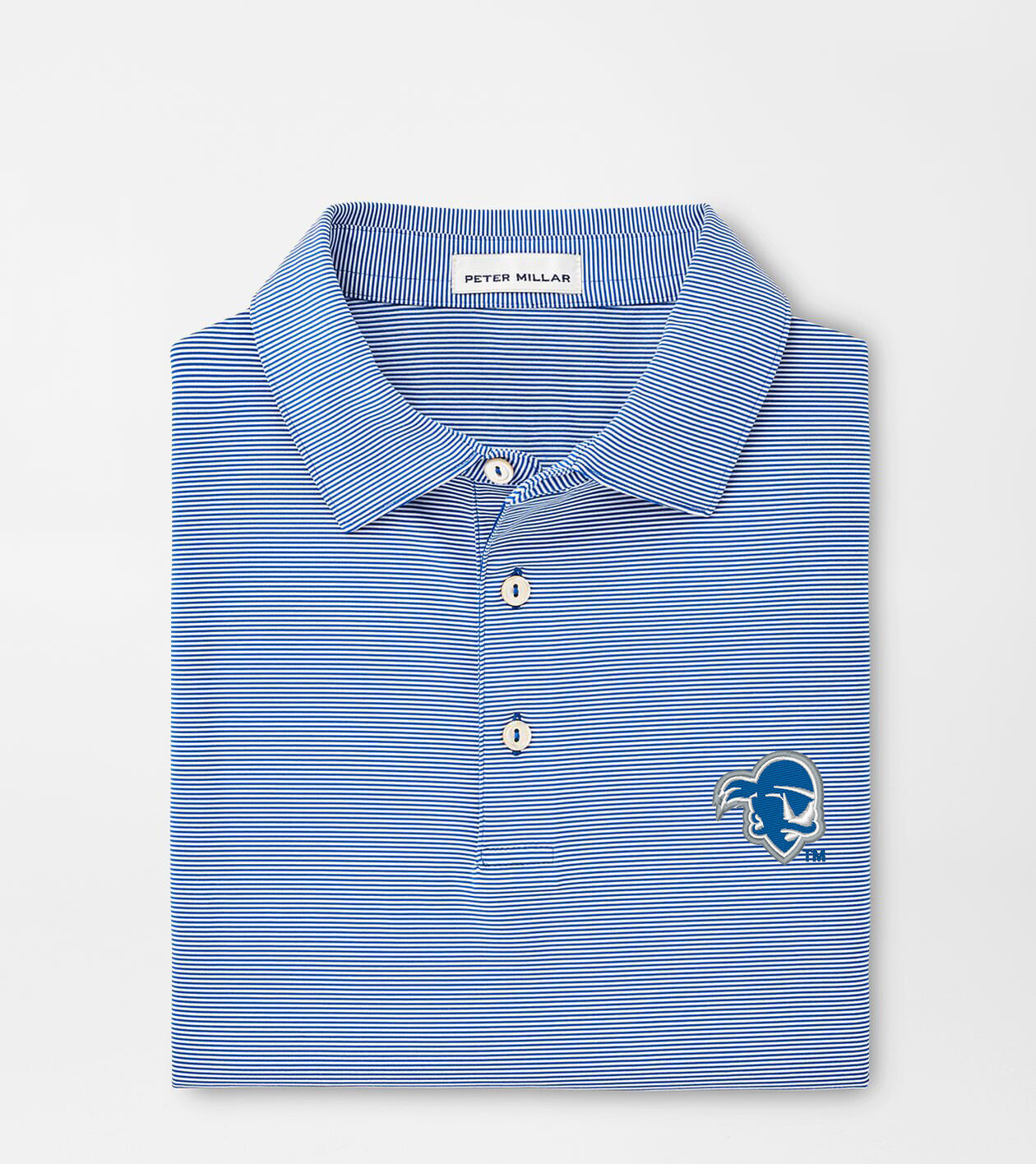 Seton Hall Jubilee Stripe Performance Polo