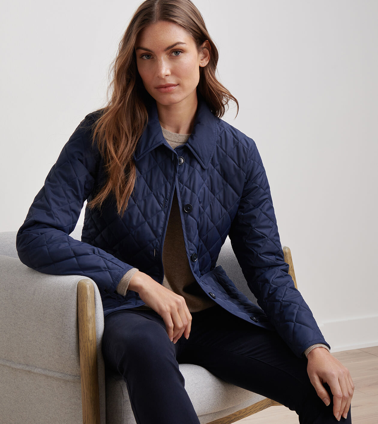 Blythe Diamond Quilted Travel Jacket