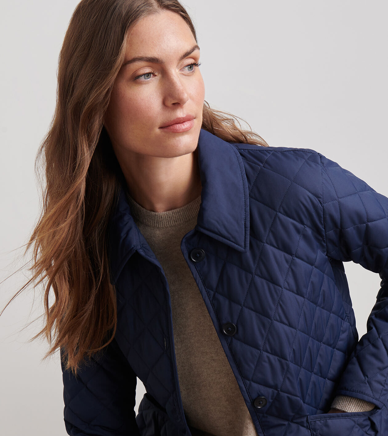 Blythe Diamond Quilted Travel Jacket