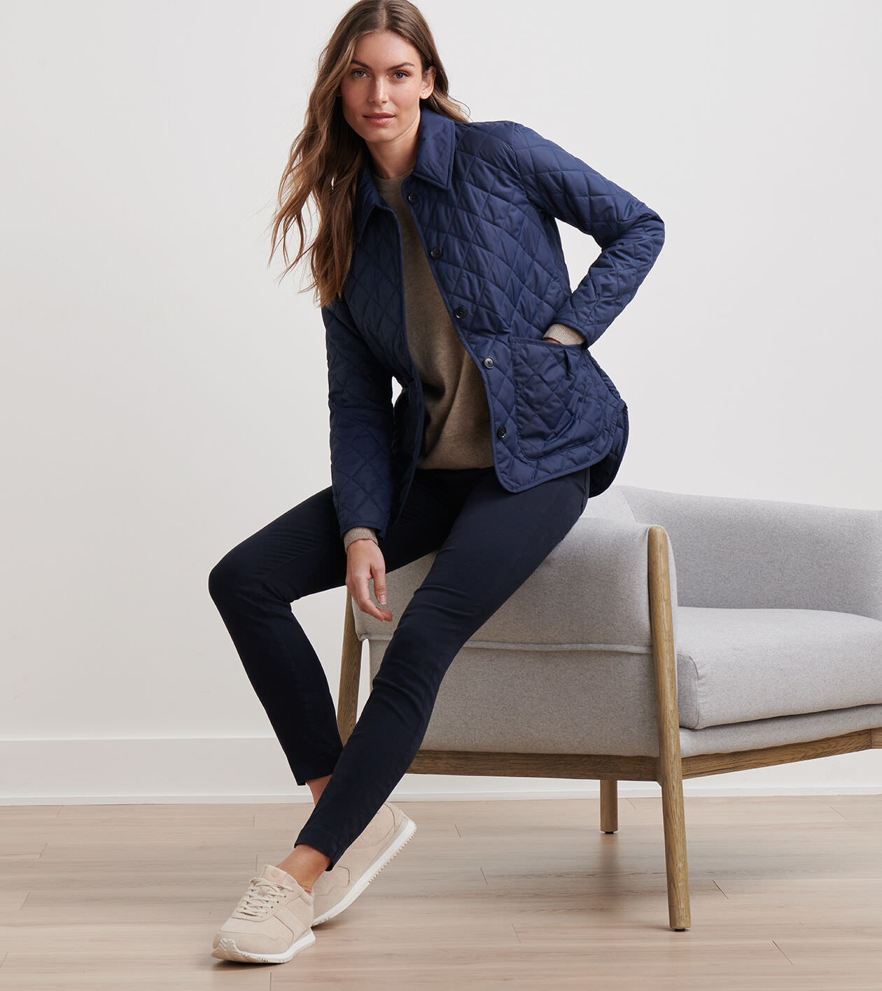 Blythe Diamond Quilted Travel Jacket