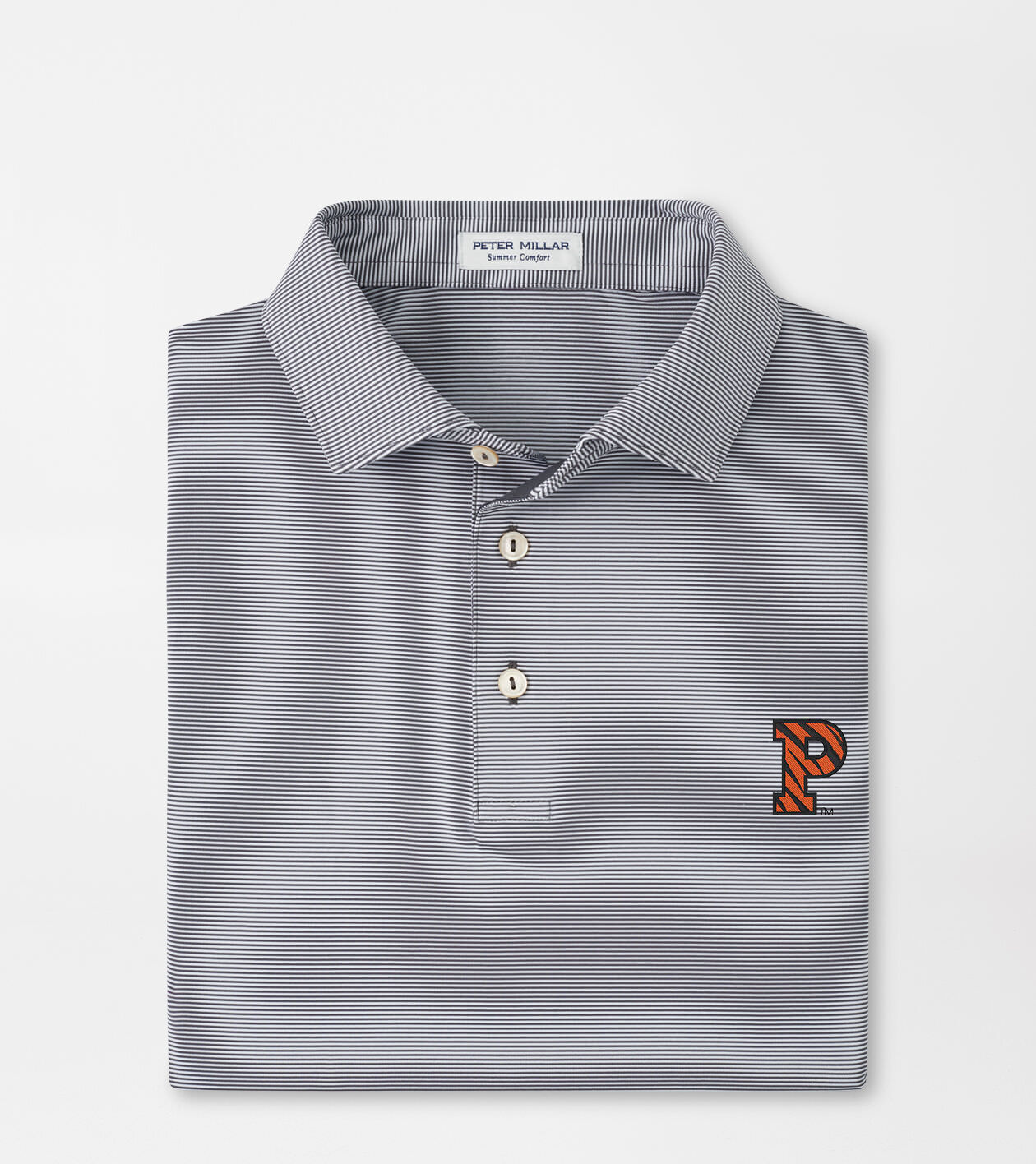 Princeton Tiger Stripe P Jubilee Stripe Performance Polo