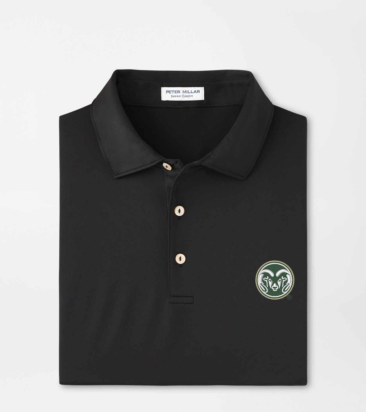 Colorado State Solid Performance Jersey Polo (Sean Self Collar)