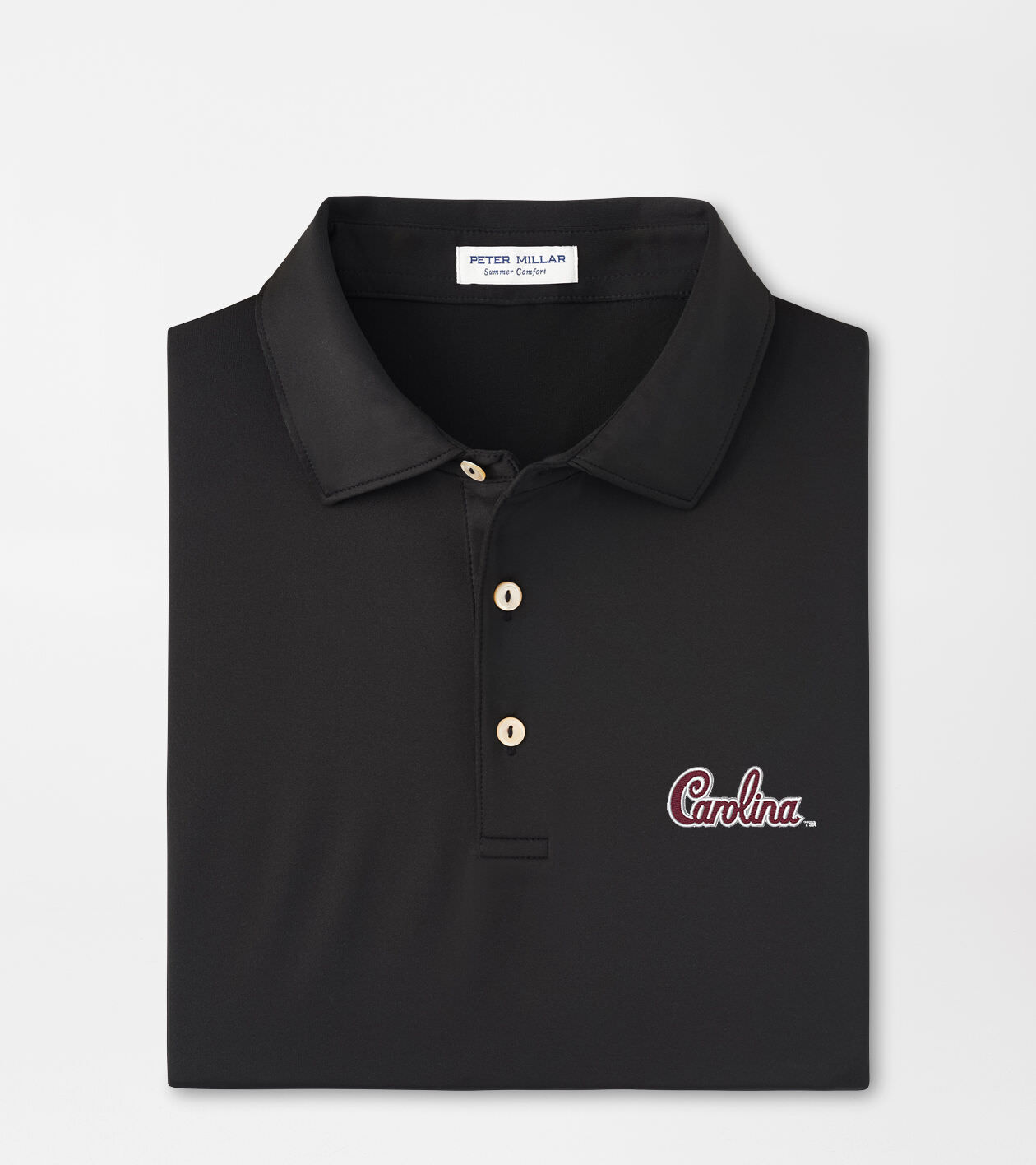 South Carolina Script Solid Performance Jersey Polo (Sean Self Collar)