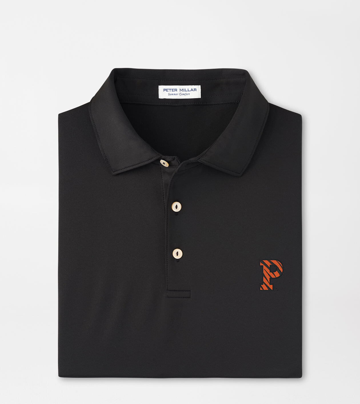 Princeton Tigers Solid Performance Jersey Polo (Sean Self Collar)