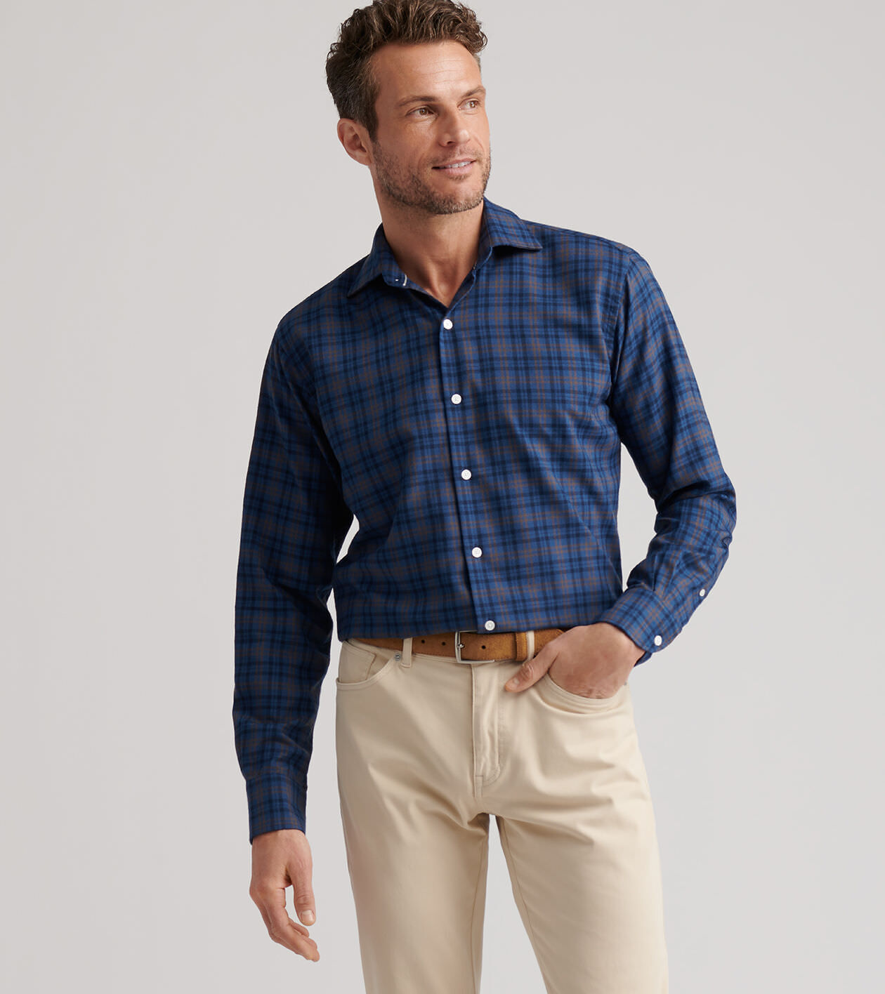 Bar Harbor Performance Flannel Sport Shirt