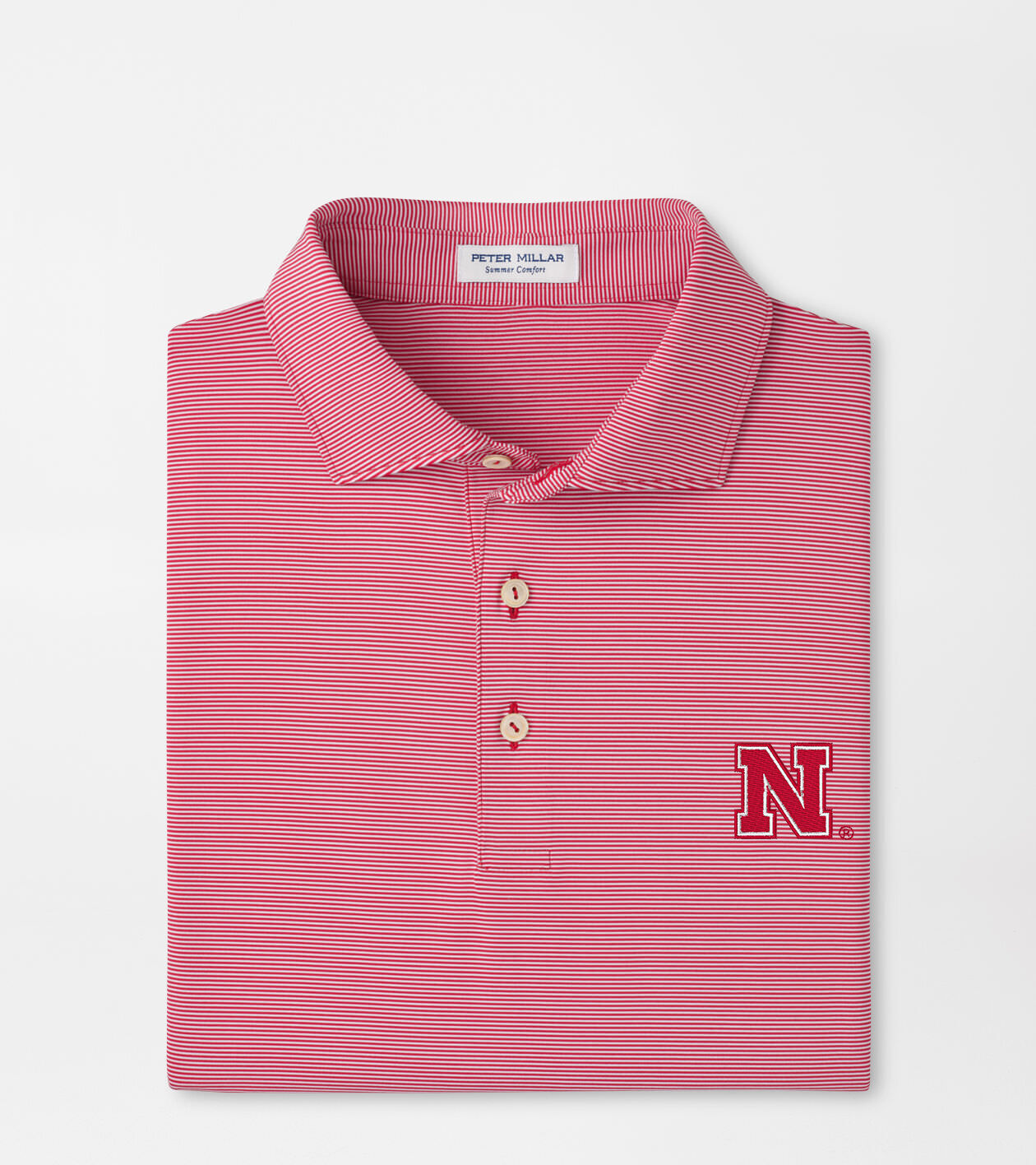 Nebraska Game Day Jubilee Stripe Performance Polo