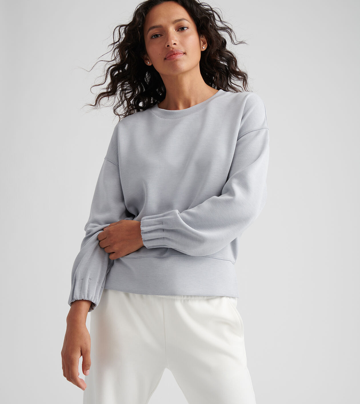 Flora Knit Mélange Crewneck