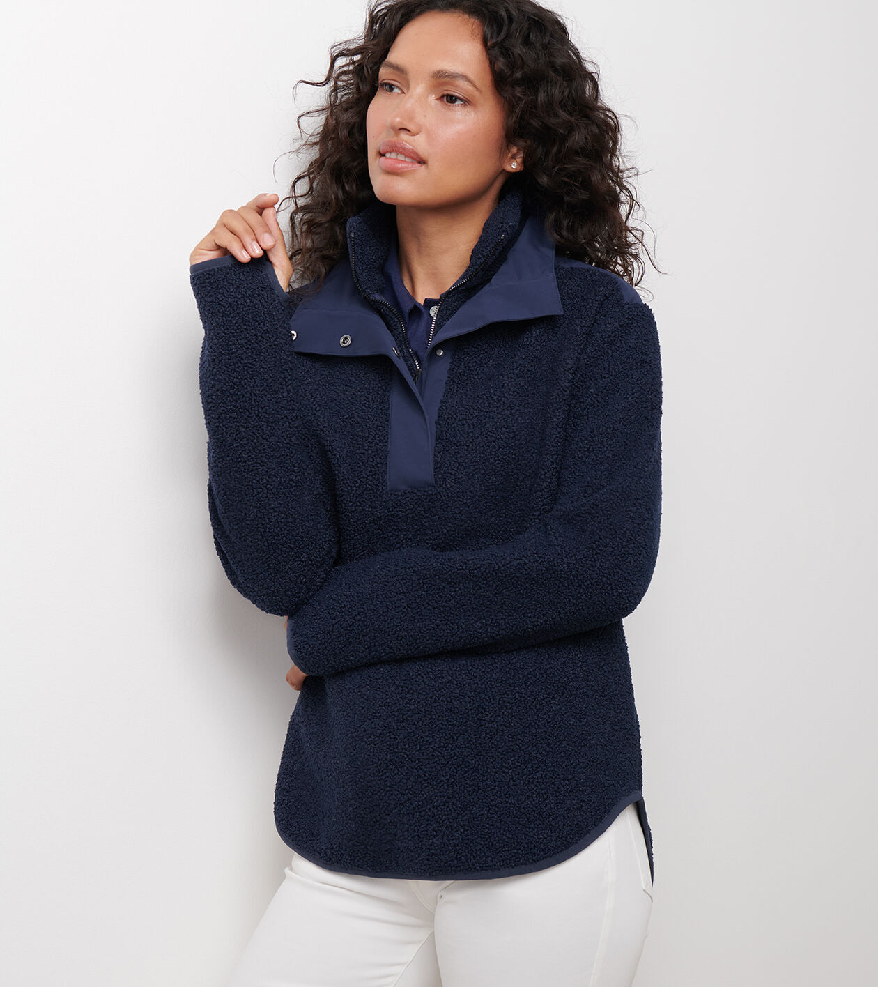 Tilly Oversized Bonded Sherpa Popover
