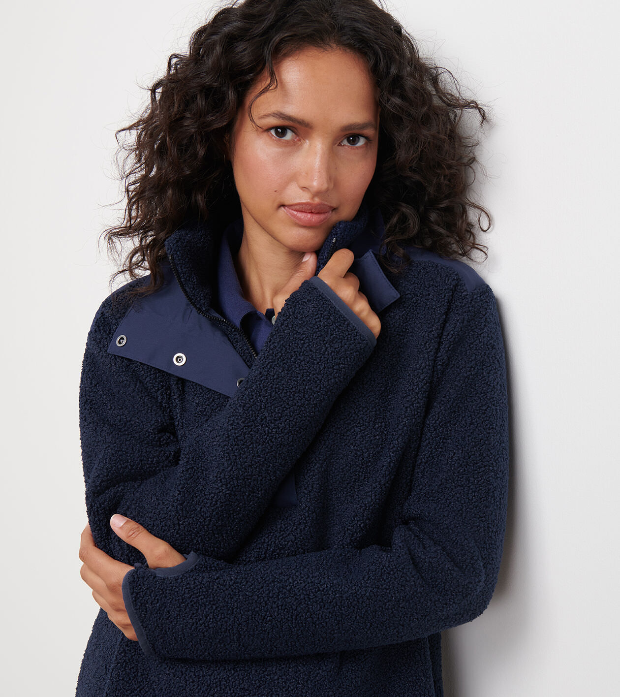 Tilly Oversized Bonded Sherpa Popover