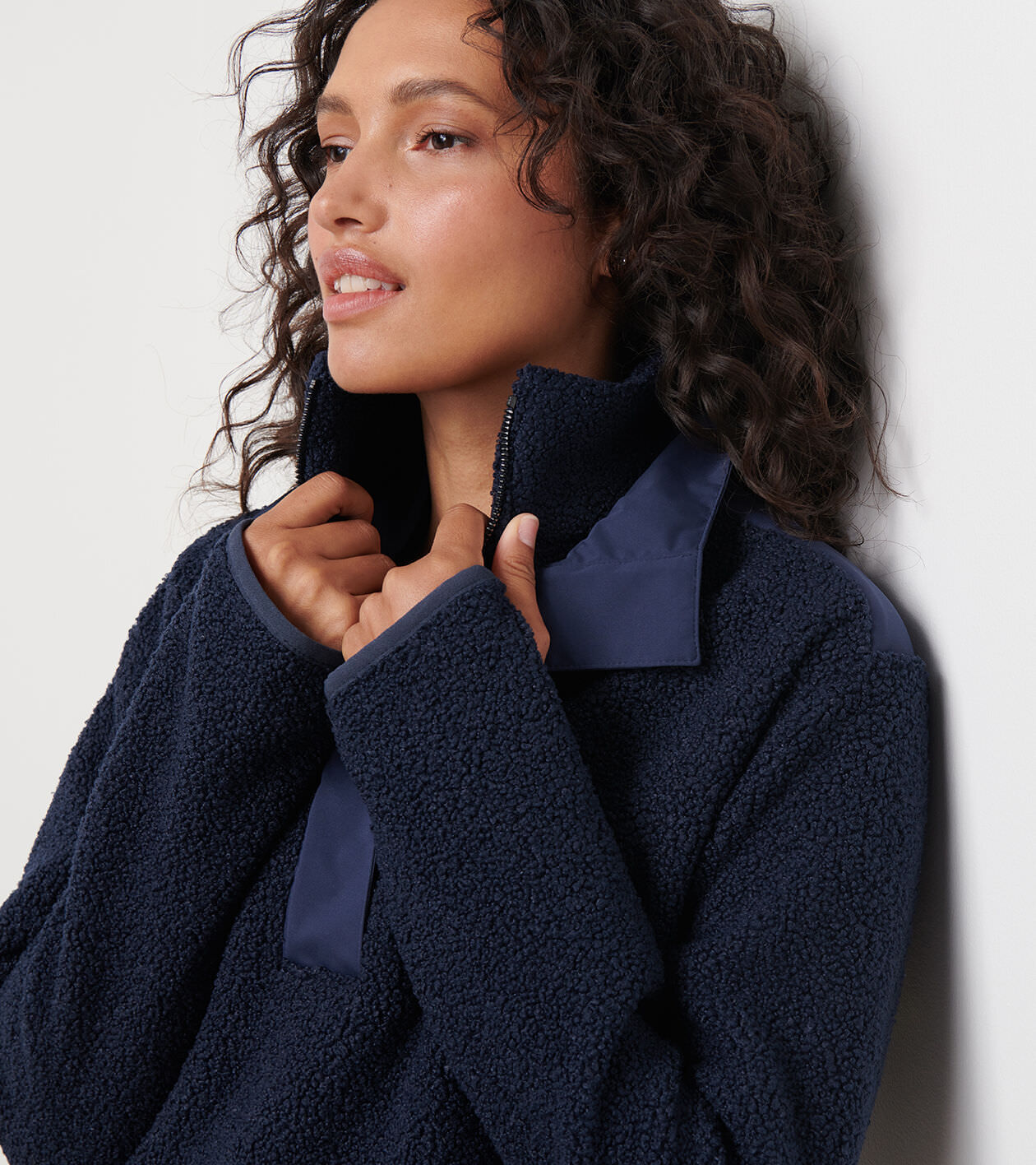 Tilly Oversized Bonded Sherpa Popover