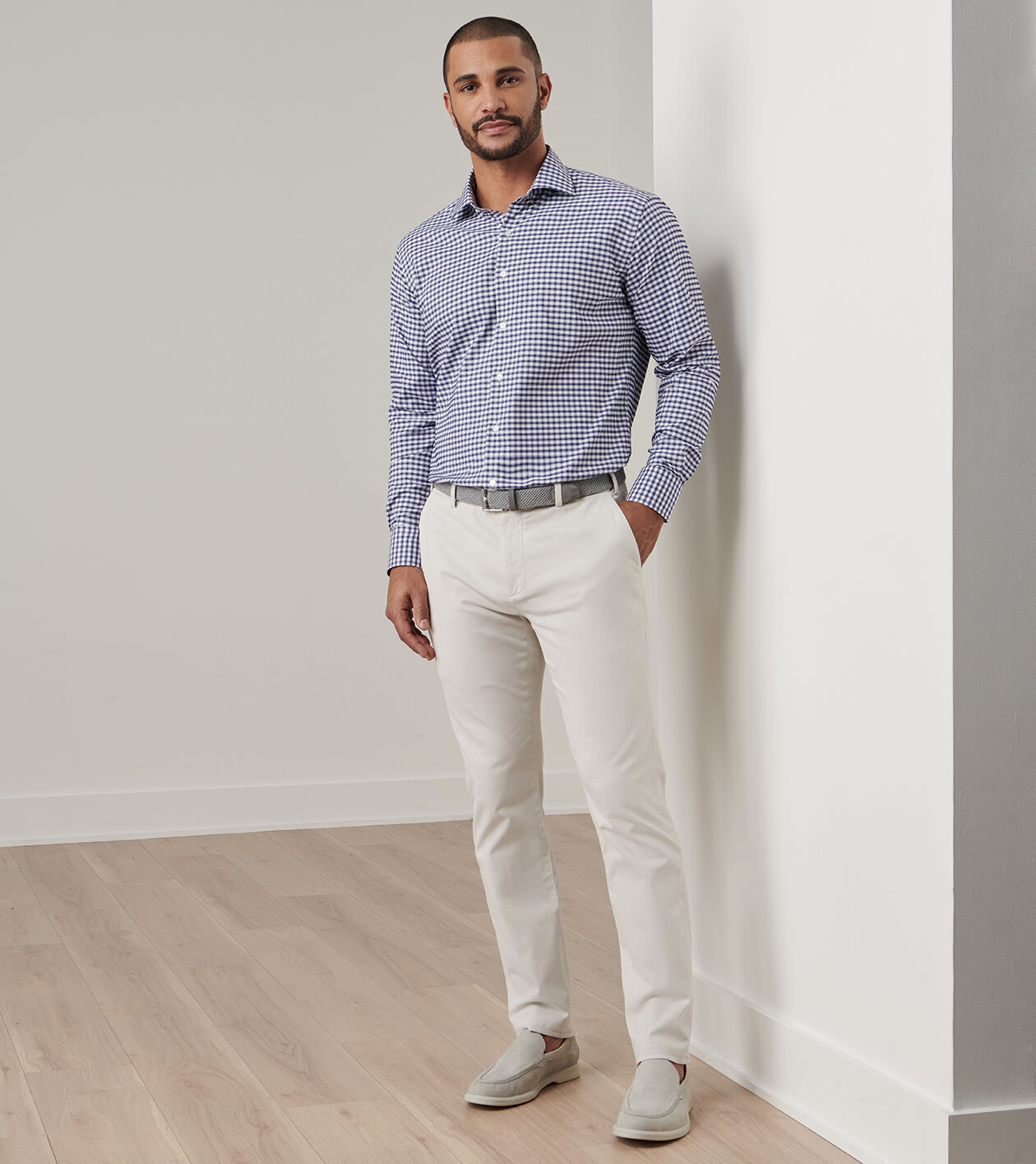 Signature Sateen Flat Front Trouser