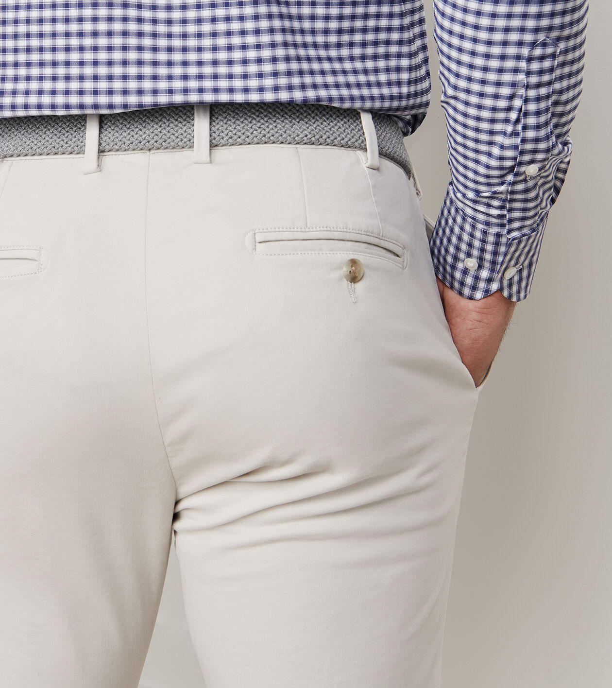 Signature Sateen Flat Front Trouser