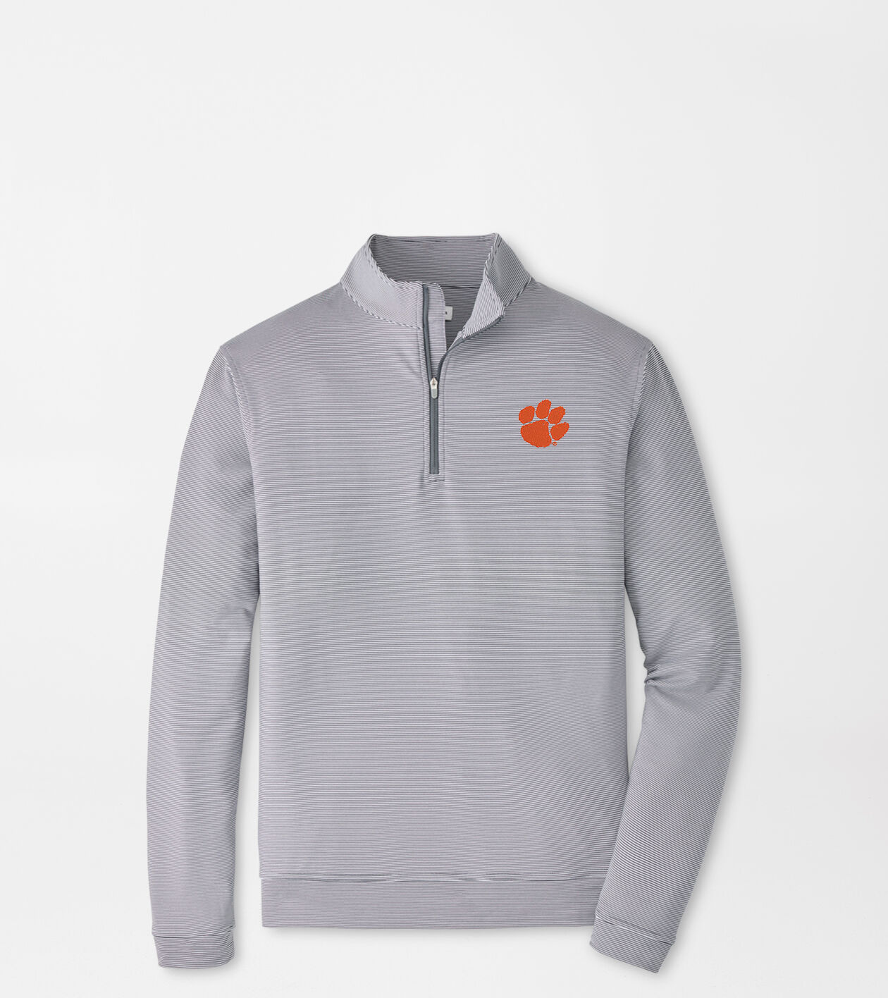 Clemson Perth Sugar Stripe Performance Quarter-Zip