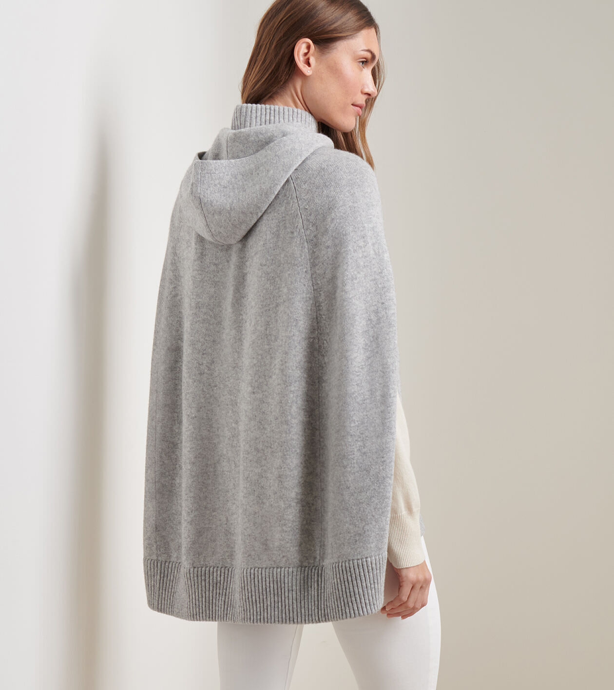 Gwyneth Zip Front Hooded Capelet