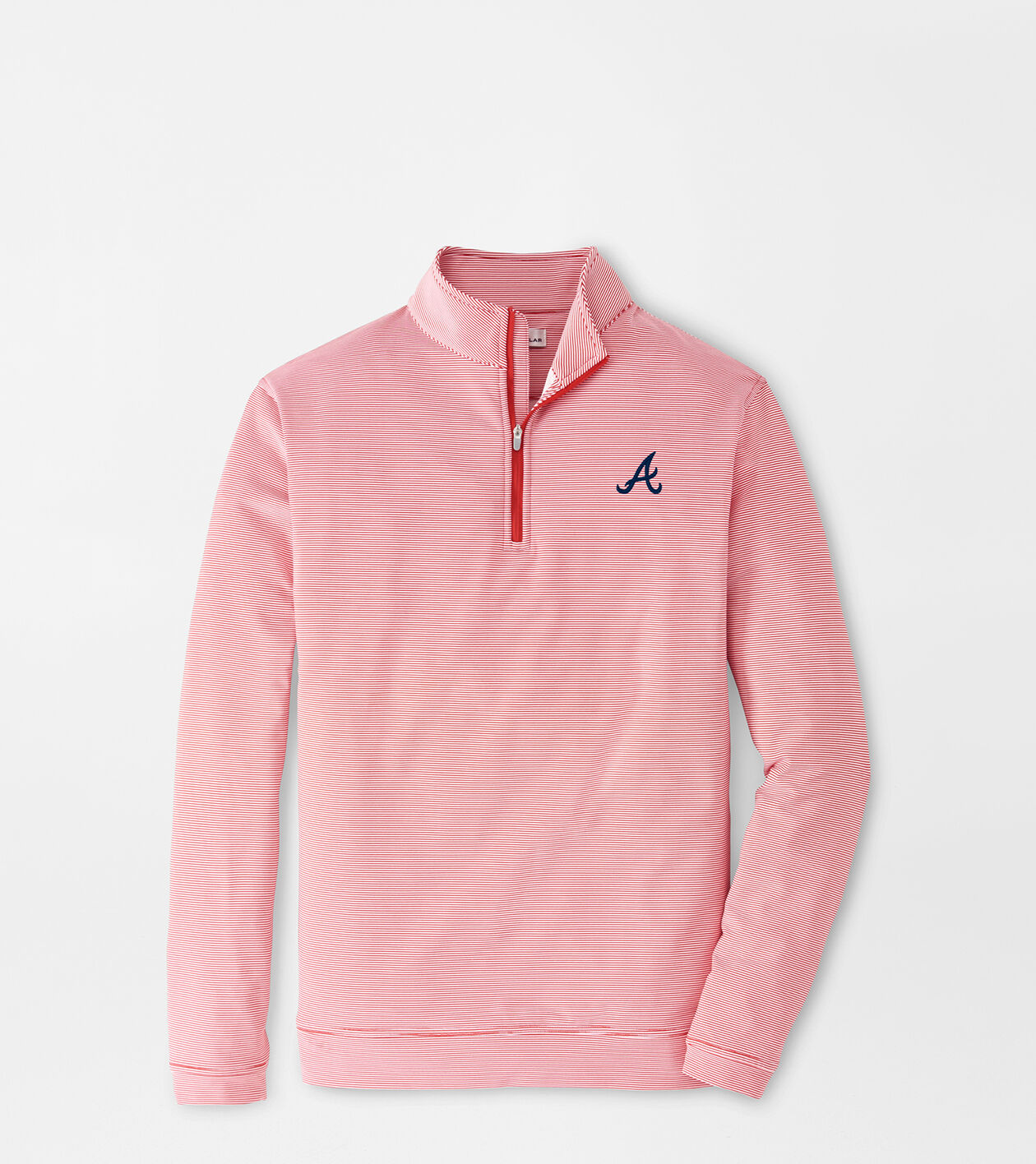 Atlanta Braves Perth Sugar Stripe Performance Quarter-Zip