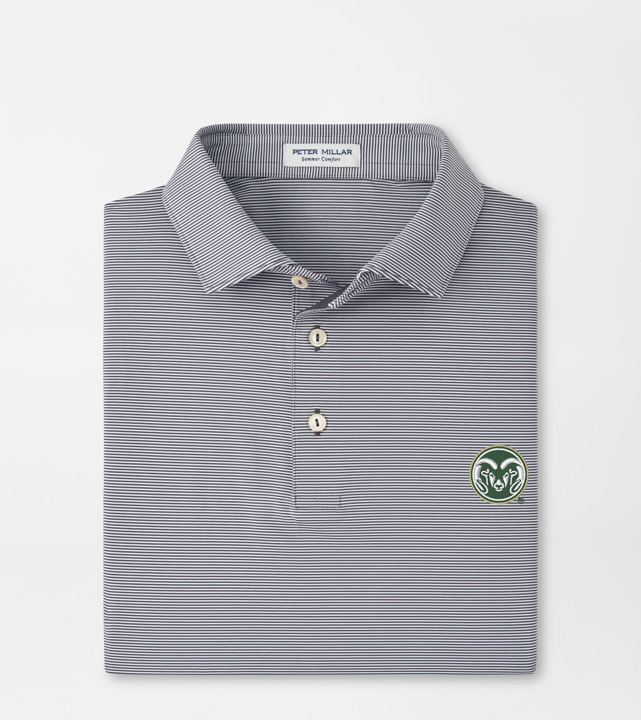 Colorado State Jubilee Stripe Performance Polo