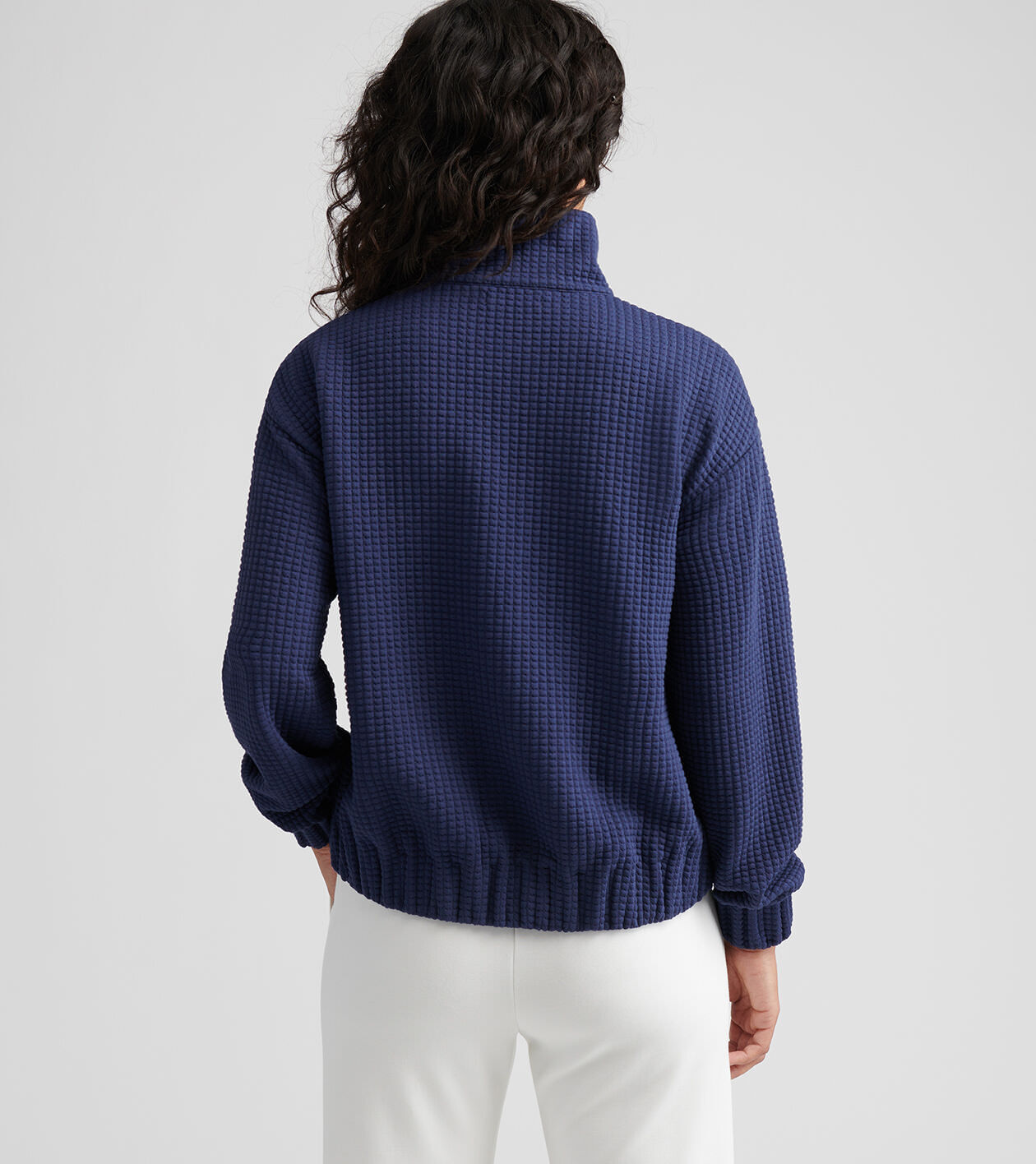 Flora Knit Jacquard Full-Zip Layer