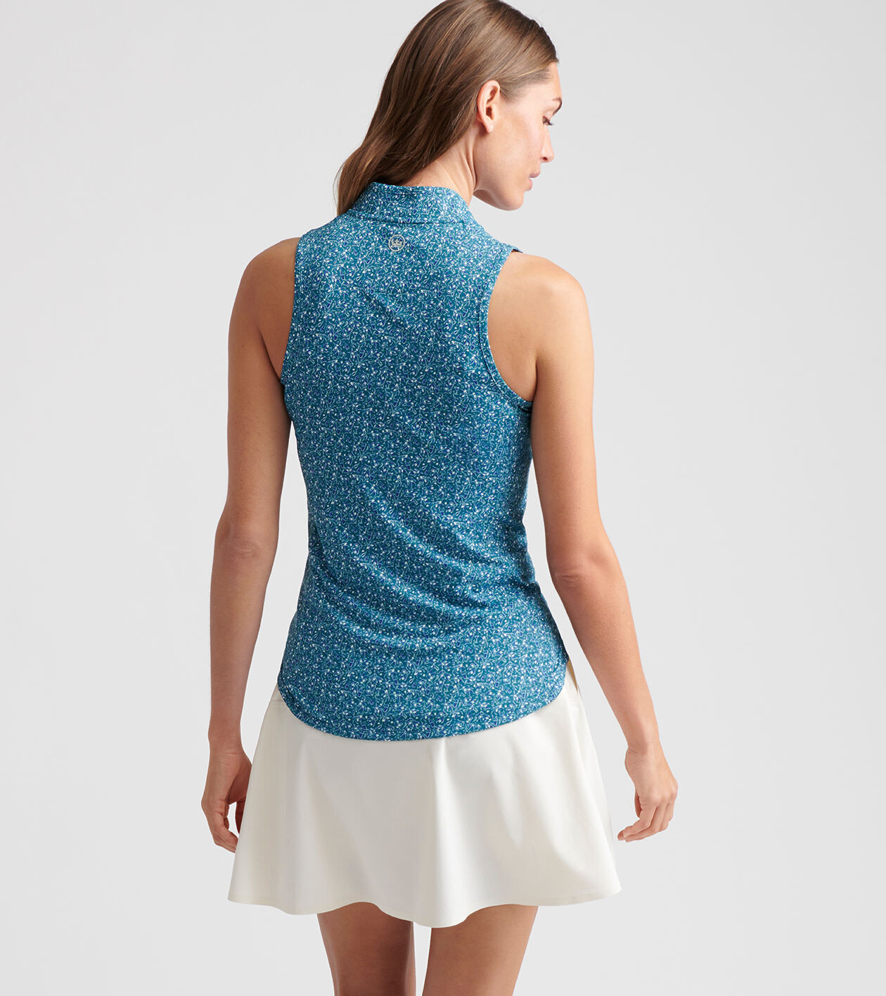 Shirley Garden Soirée Sleeveless Zip Polo