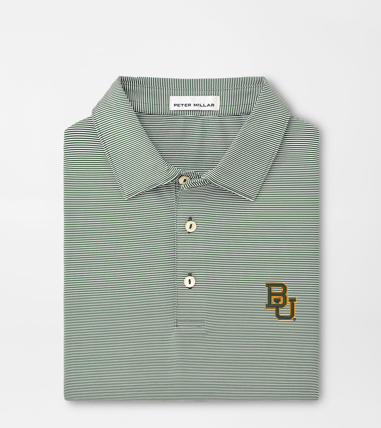 Baylor Jubilee Stripe Performance Polo