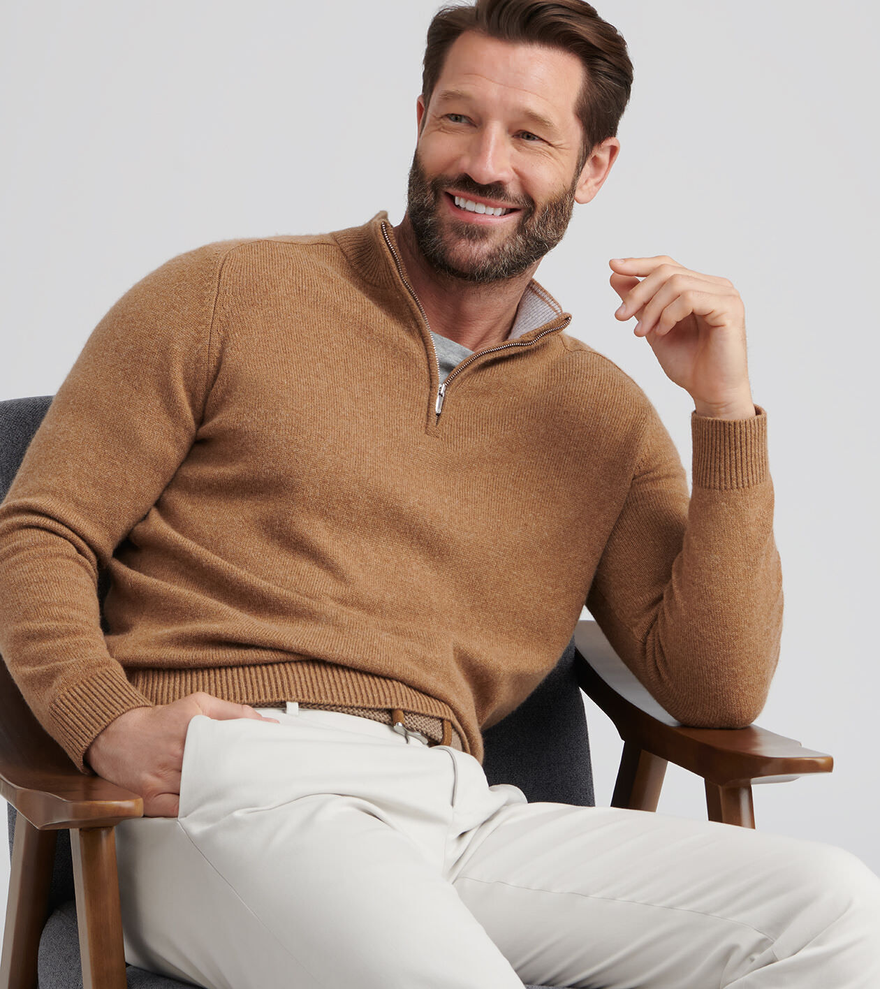 Crescent Quarter-Zip Sweater
