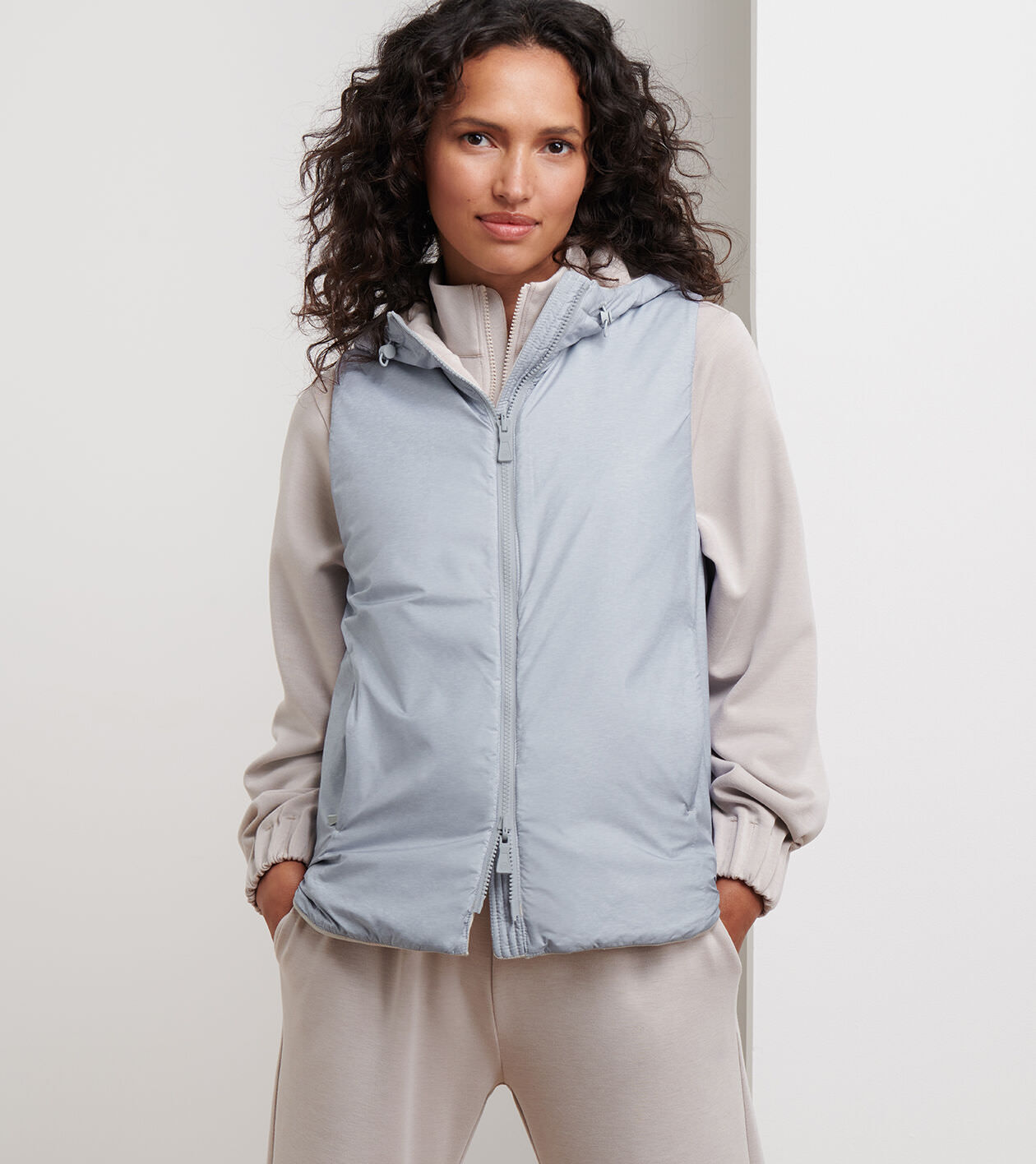 Flora Reversible Vest With Hood