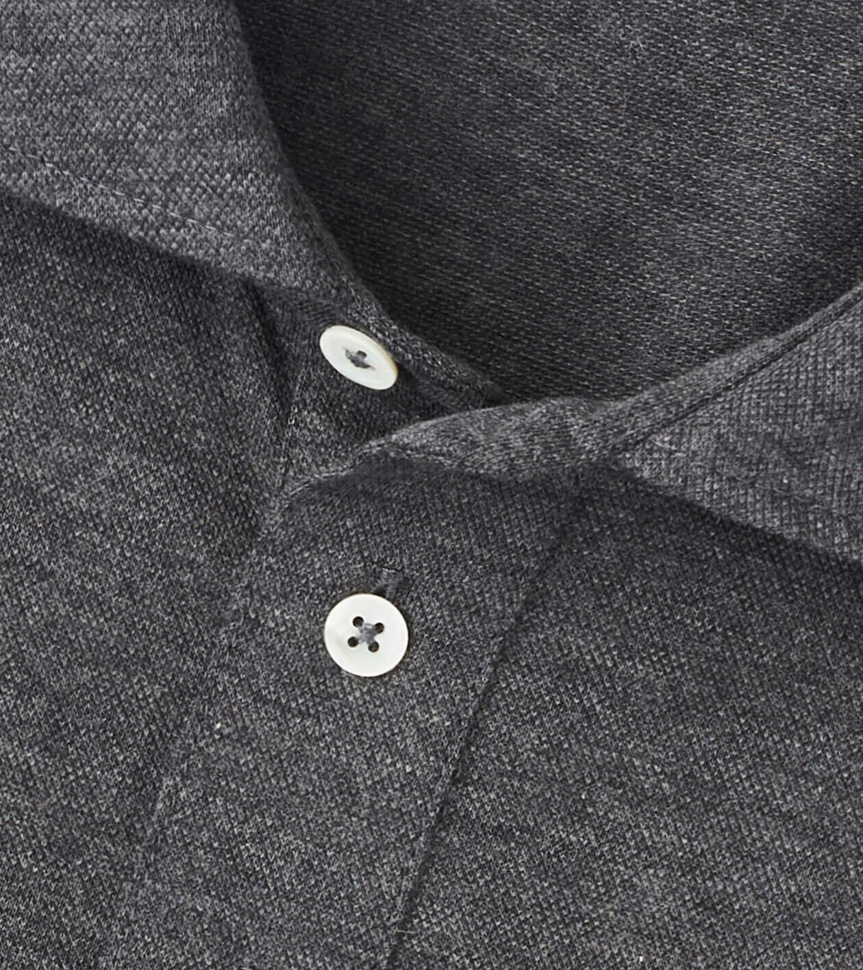 Amble Long-Sleeve Cotton Cashmere Polo