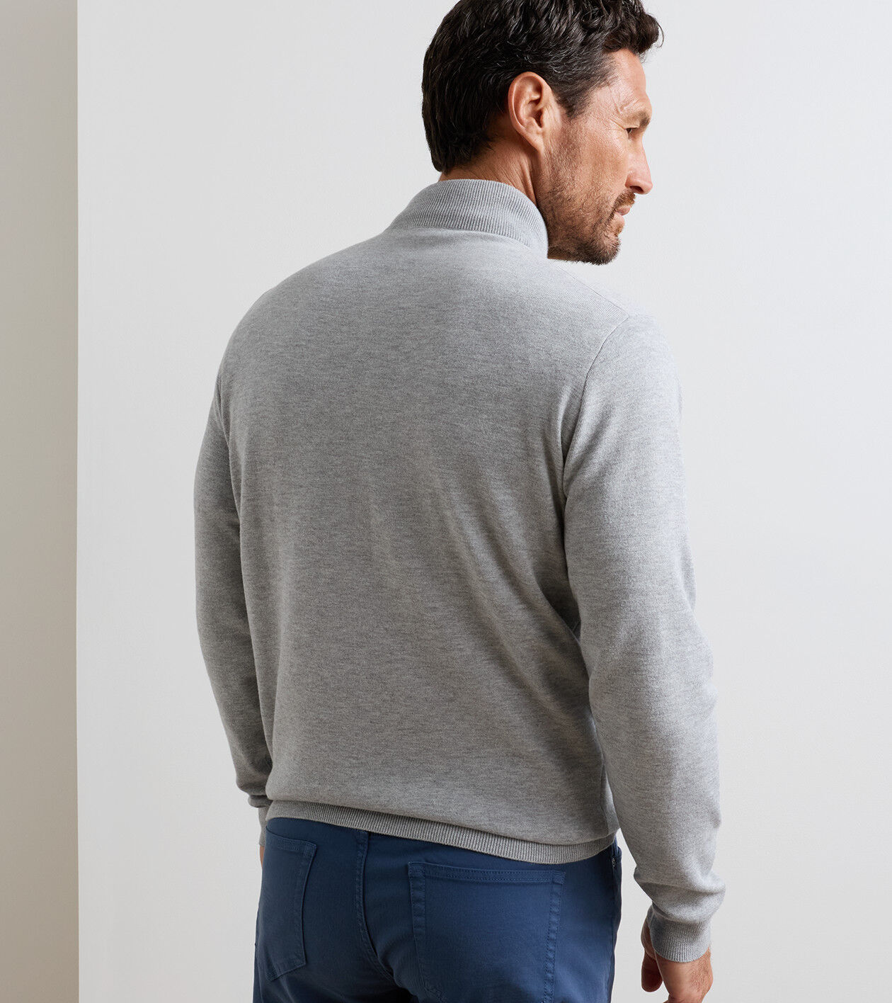 Coolspun Lite Cotton Quarter-Zip Sweater