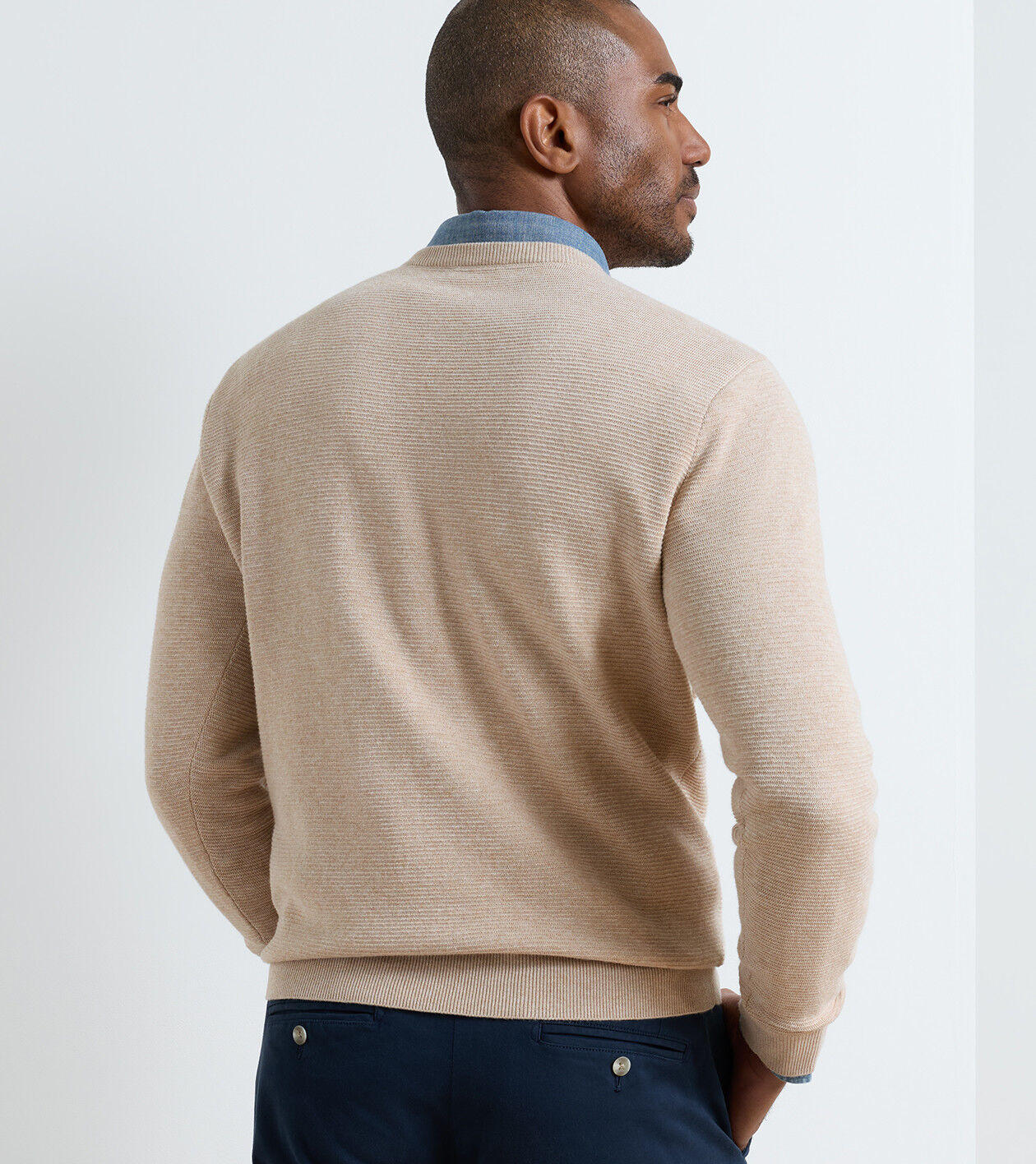 Coolspun Lite Textured Crewneck Sweater