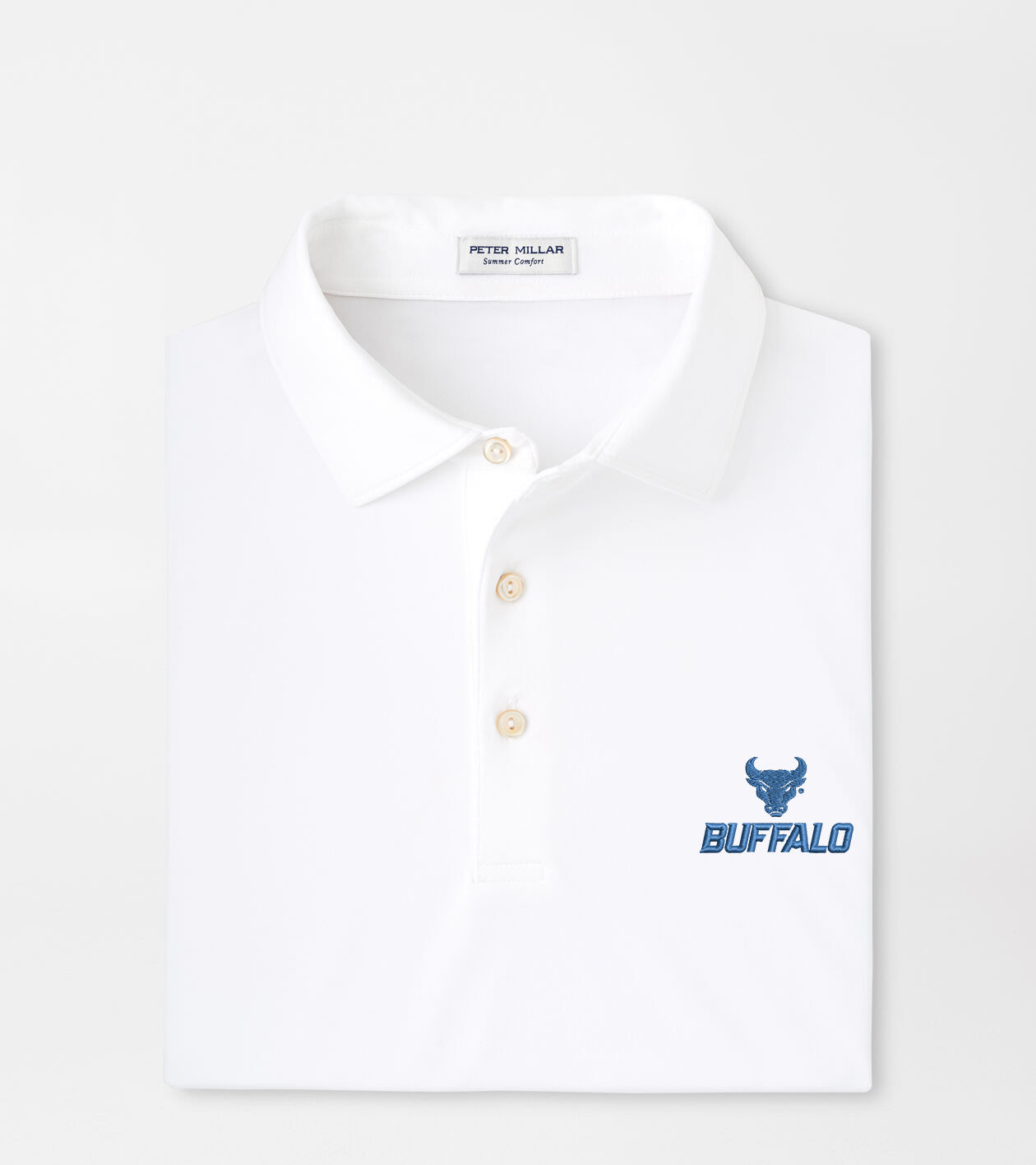 University at Buffalo Solid Performance Jersey Polo (Sean Self Collar)