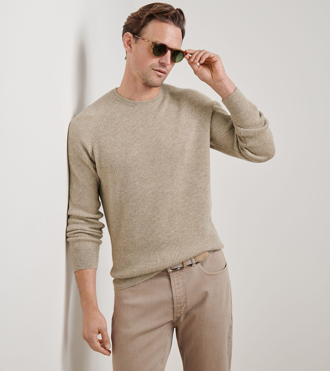 Artisan Crafted Cashmere Rib Crewneck
