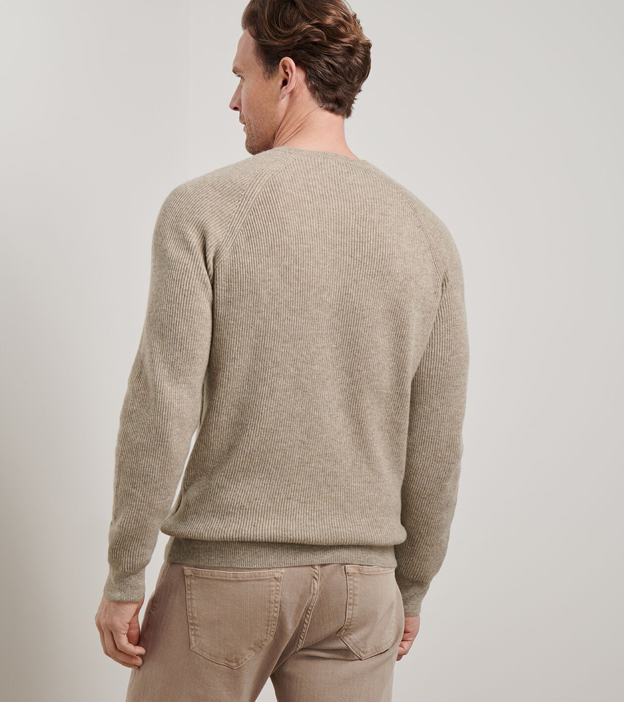 Artisan Crafted Cashmere Rib Crewneck