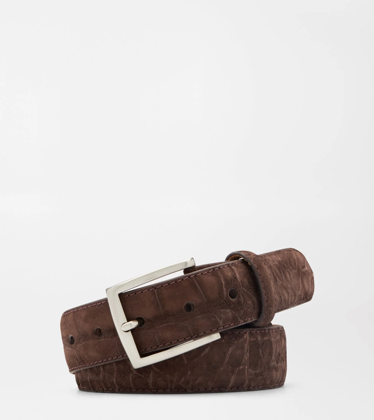 Excursionist Nubuck Alligator Belt
