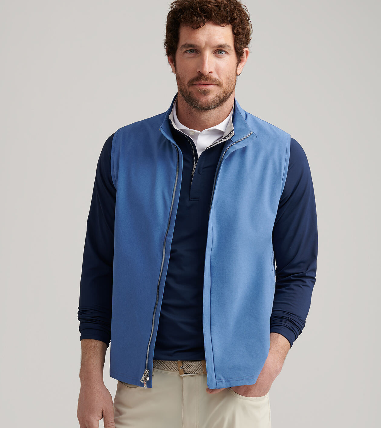 Solstice Performance Hybrid Full-Zip Vest