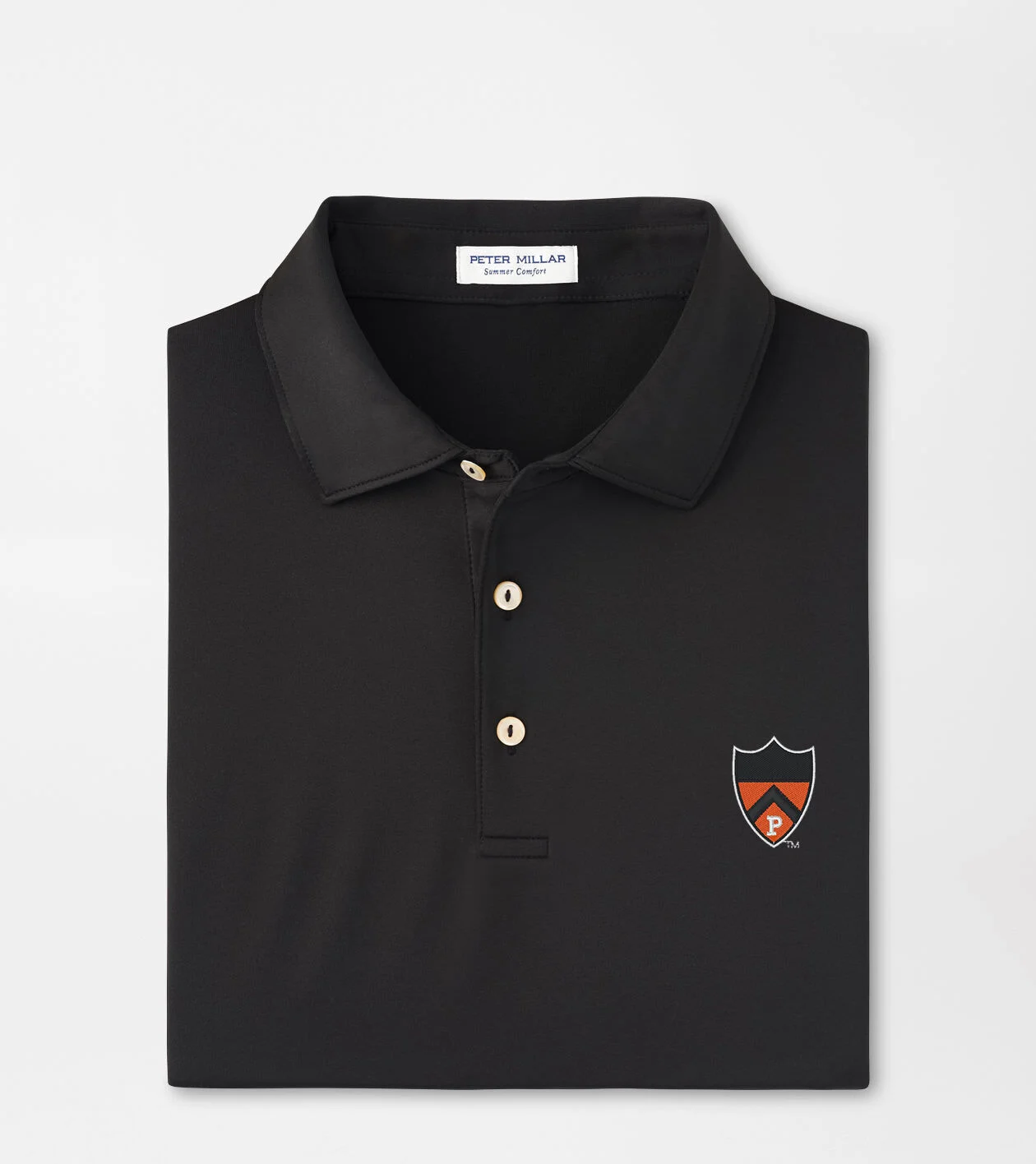 Princeton Solid Performance Jersey Polo (Sean Self Collar)