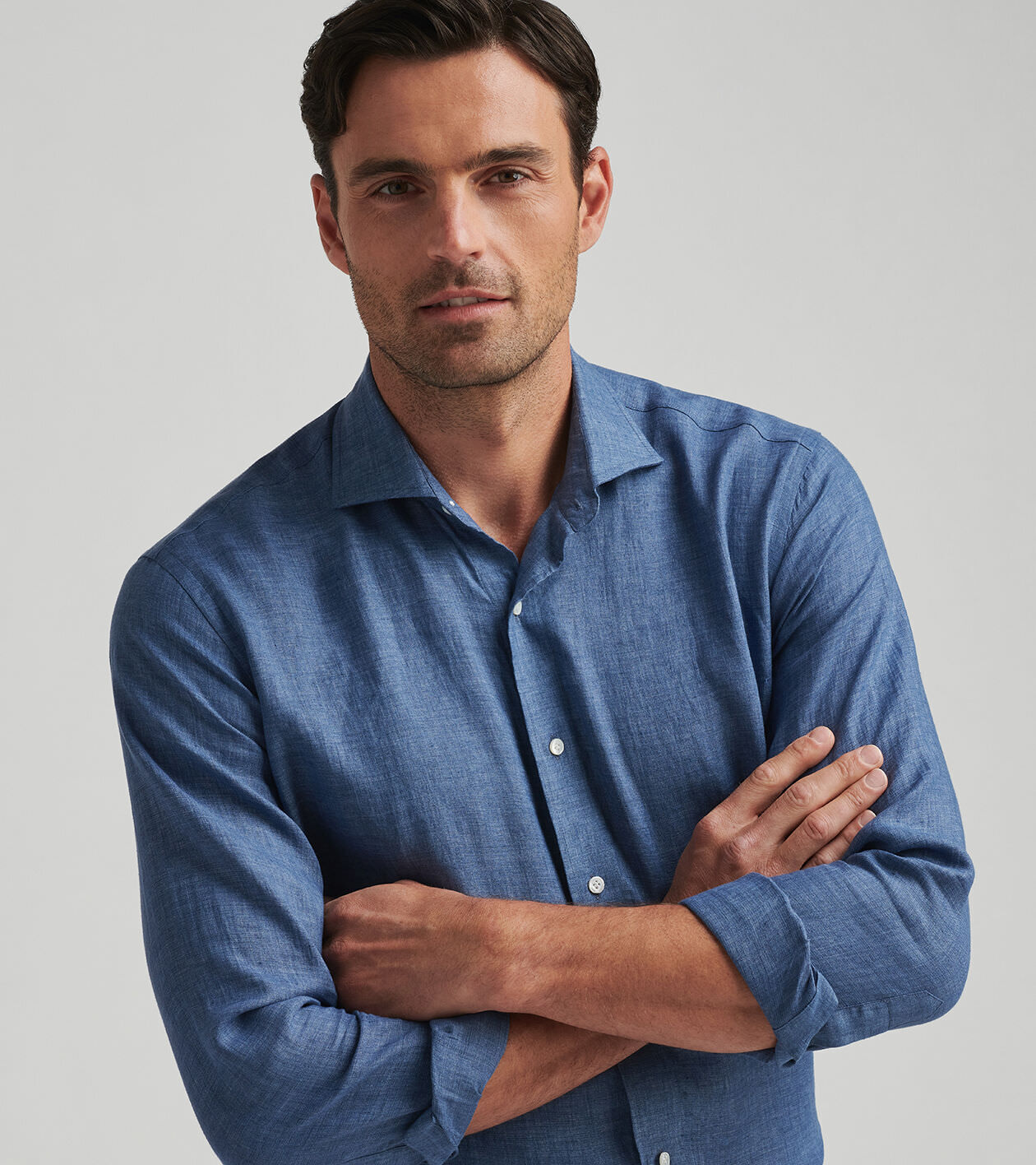 Astino Lino Délavé Sport Shirt 4 Astino Lino Délavé Sport Shirt