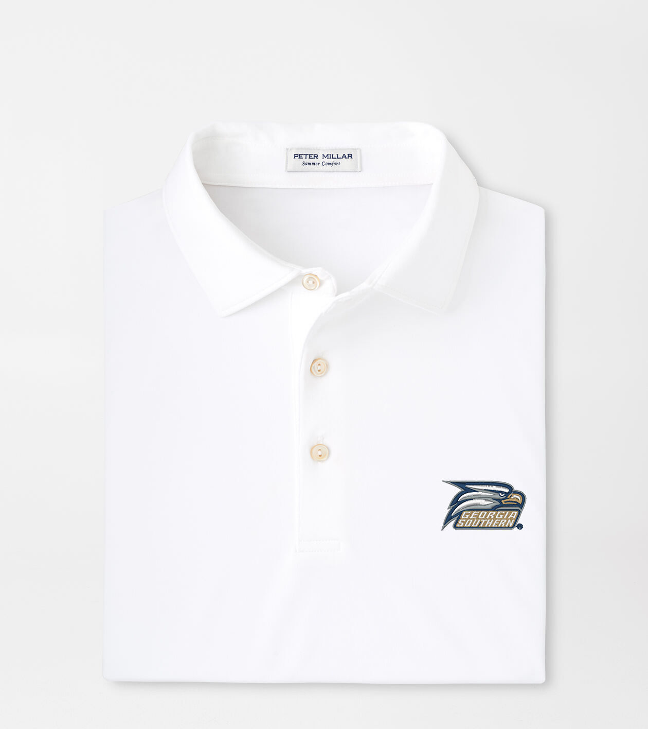 Georgia Southern Solid Performance Jersey Polo (Sean Self Collar)