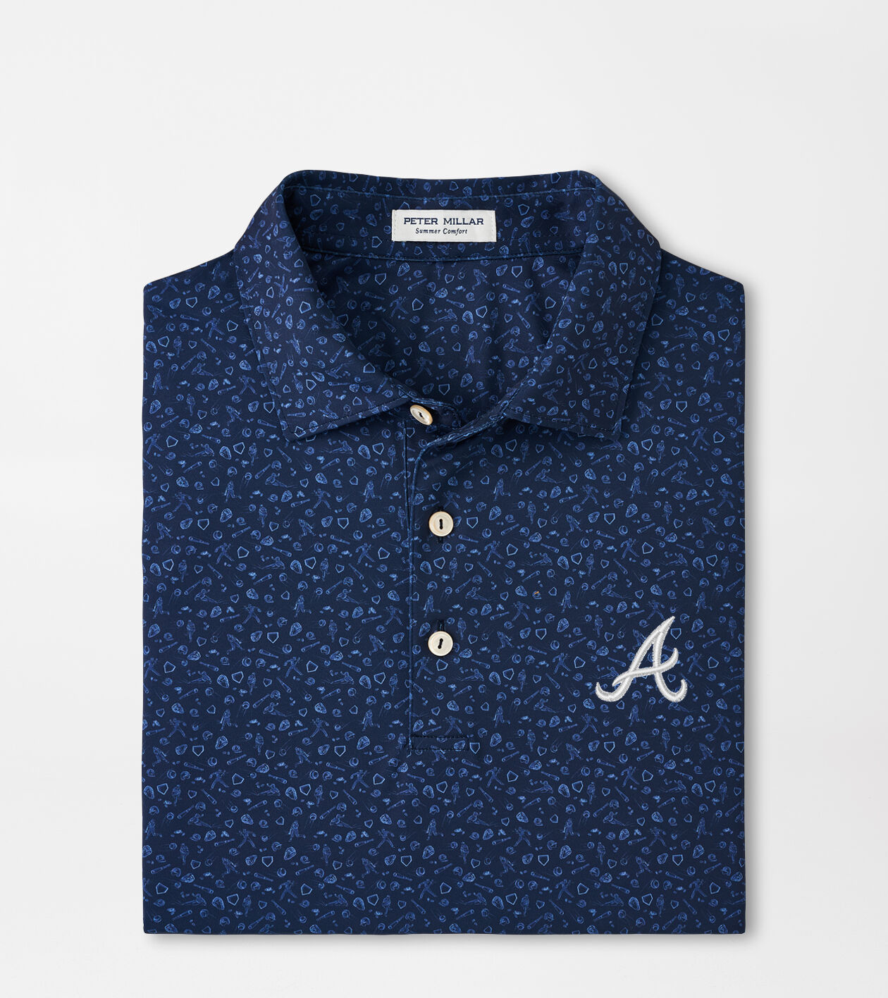 Atlanta Braves Batter Up Performance Jersey Polo