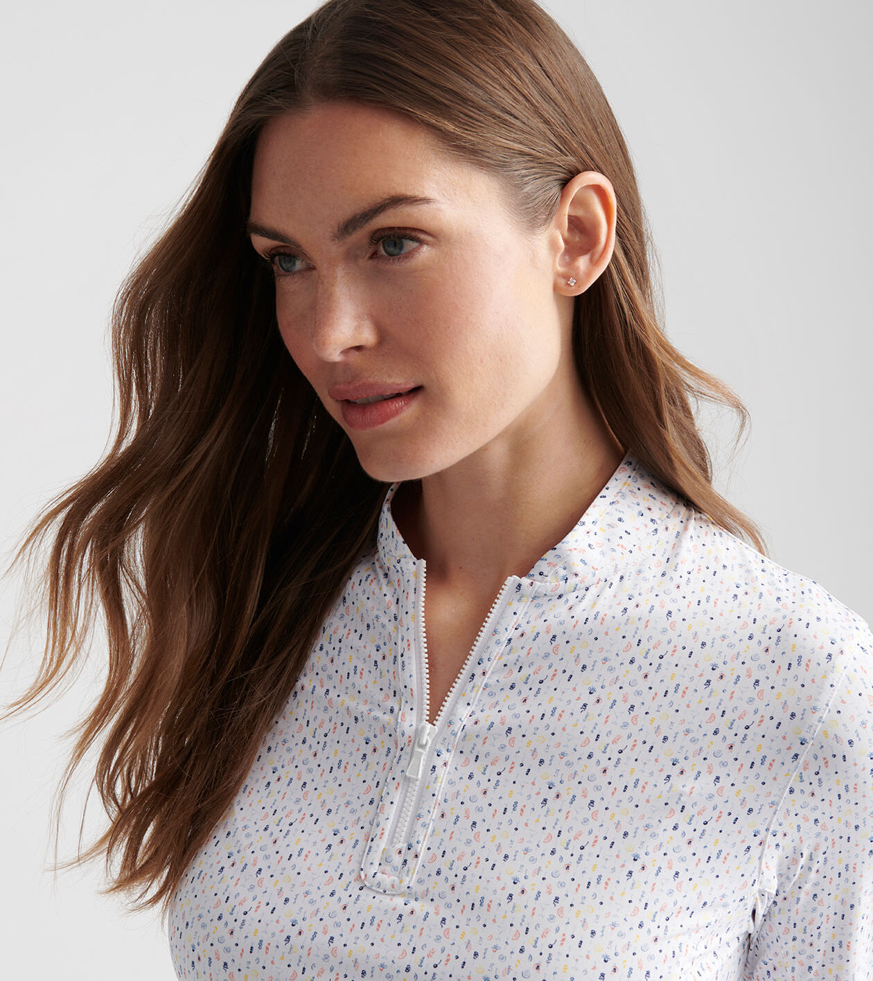 Final Touch Lightweight Long-Sleeve Zip Sun Shirt