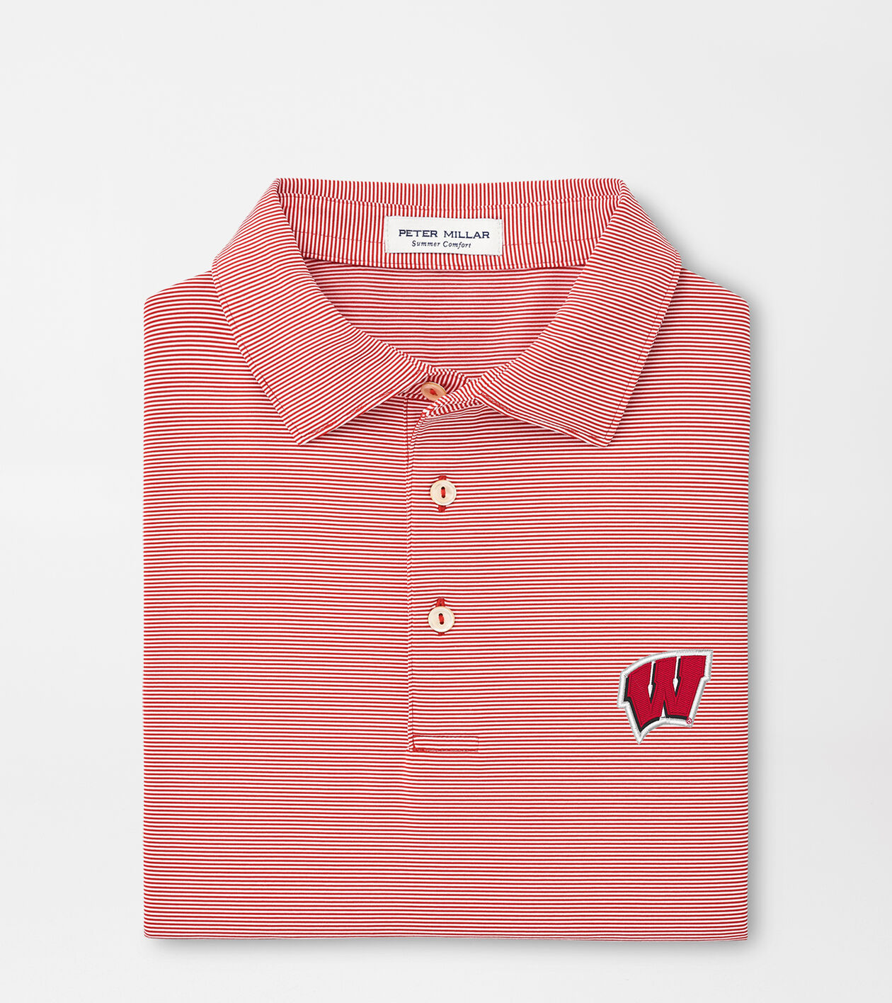 Wisconsin Jubilee Stripe Performance Polo