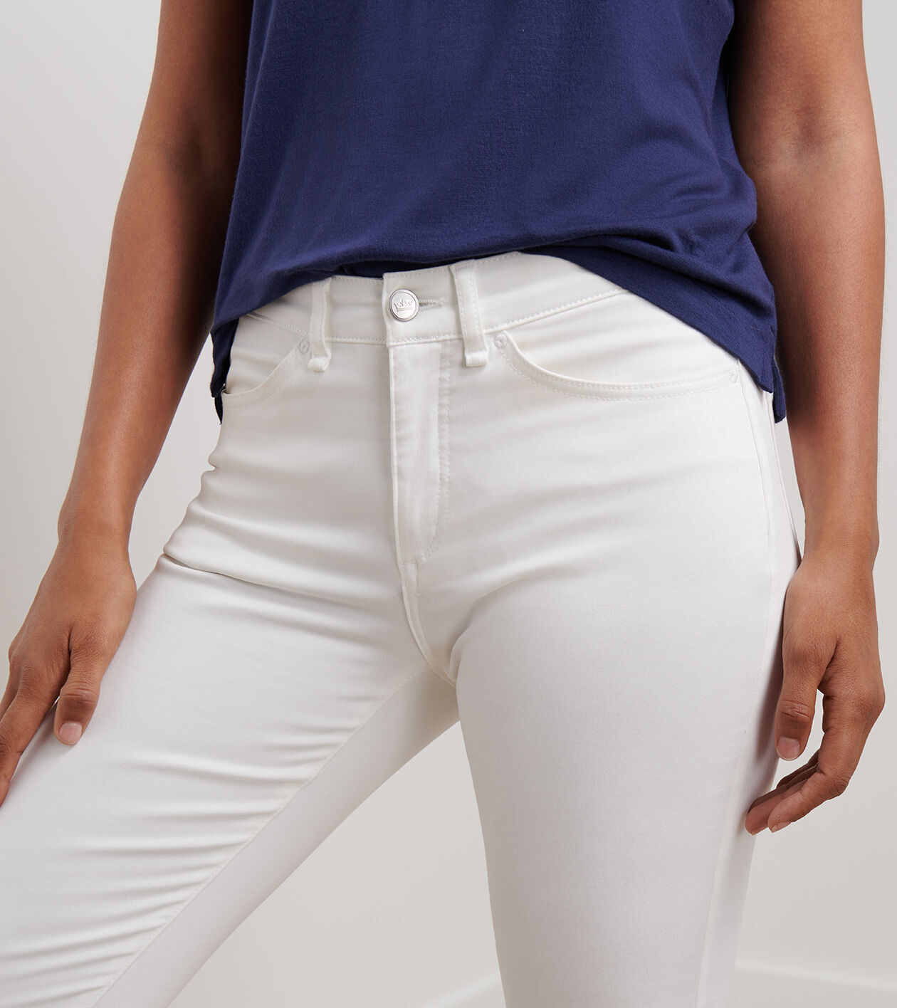 Karlie Stretch Sateen High Rise Pant