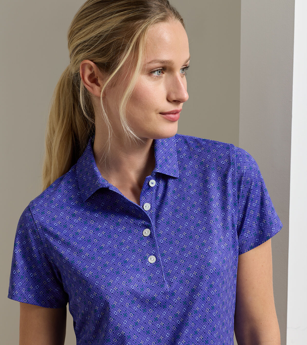 Circle Back Short-Sleeve Jersey Polo