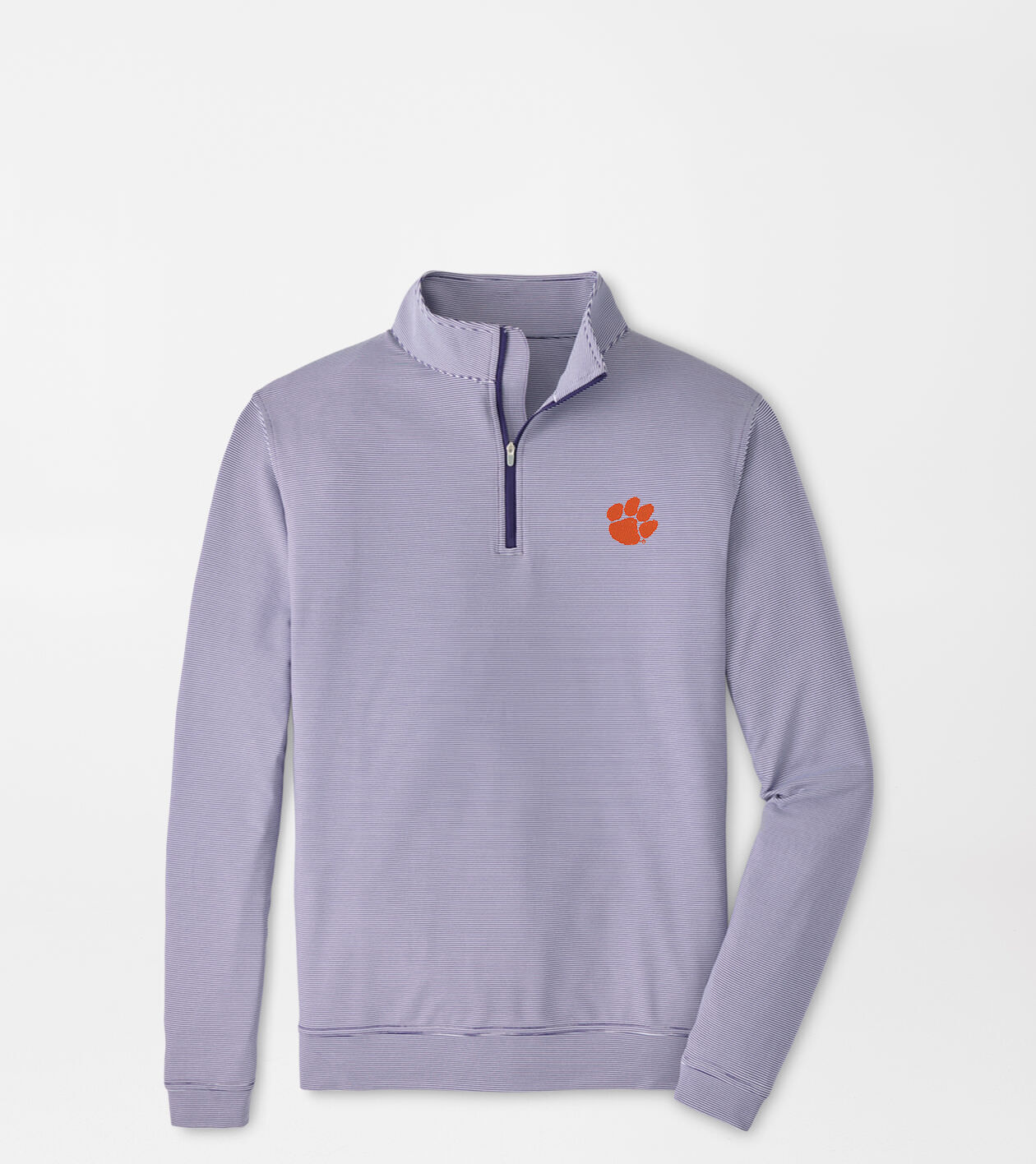 Clemson Game Day Perth Sugar Stripe Performance Quarter-Zip