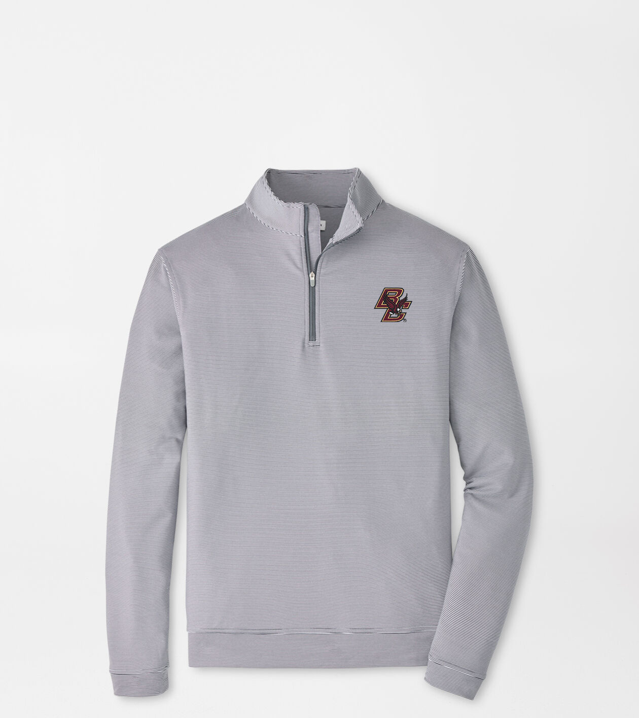 Boston College Perth Sugar Stripe Performance Quarter-Zip