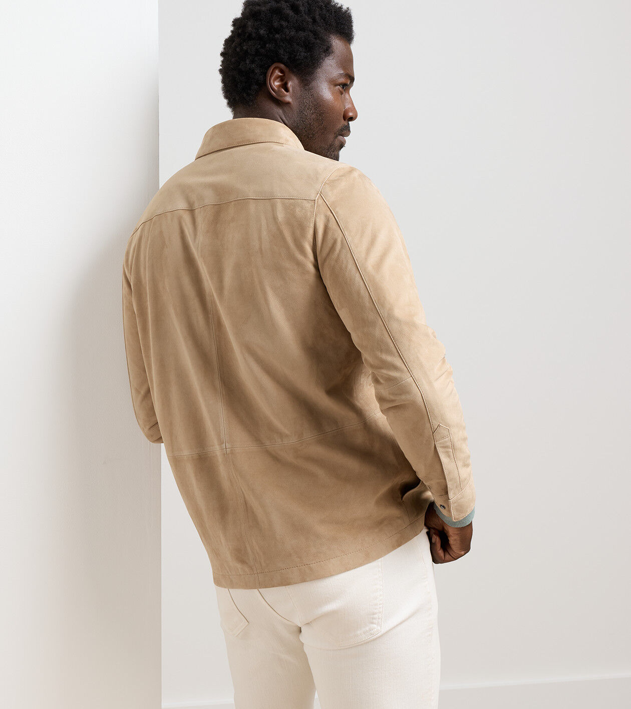 Featherweight Suede Shirt Jacket
