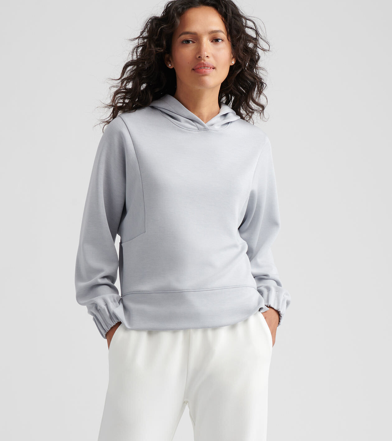 Flora Knit Mélange Hoodie