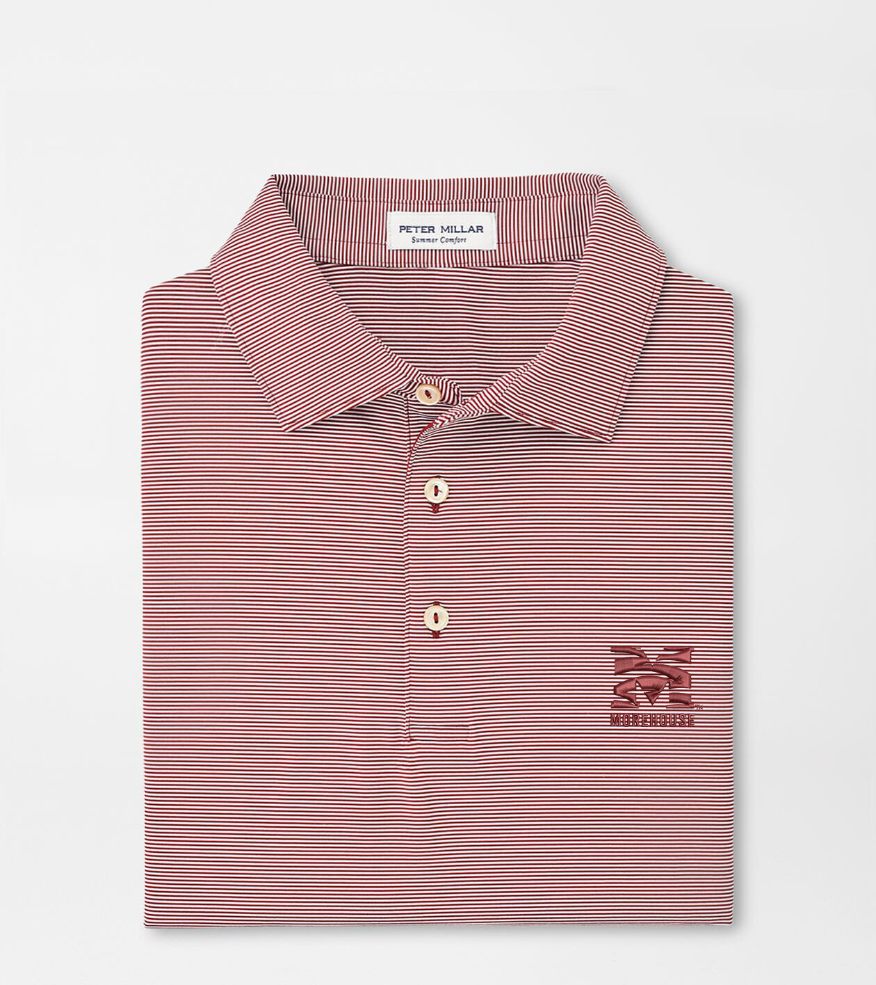 Morehouse College Jubilee Stripe Performance Polo