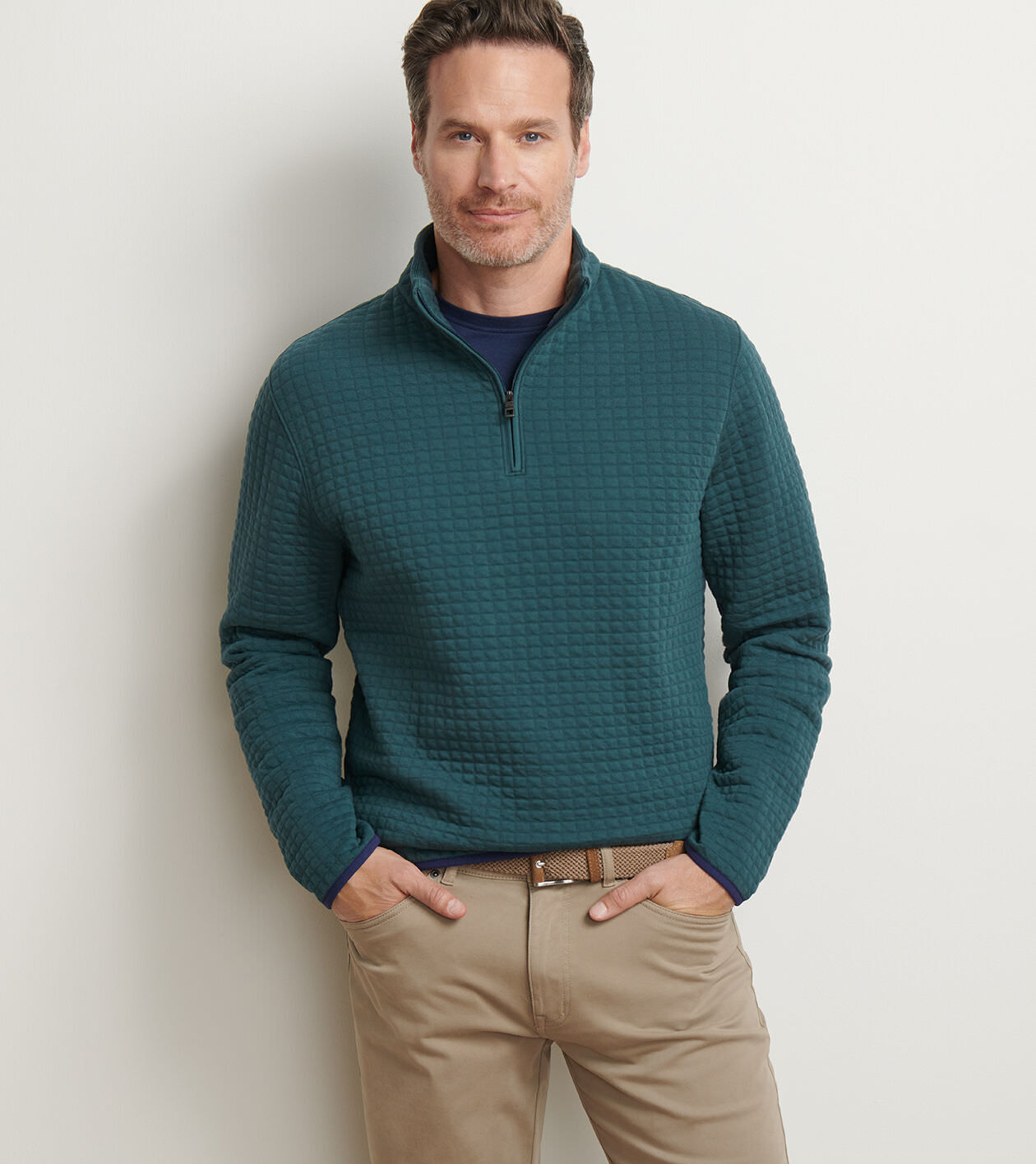 Quad Quilted Quarter-Zip