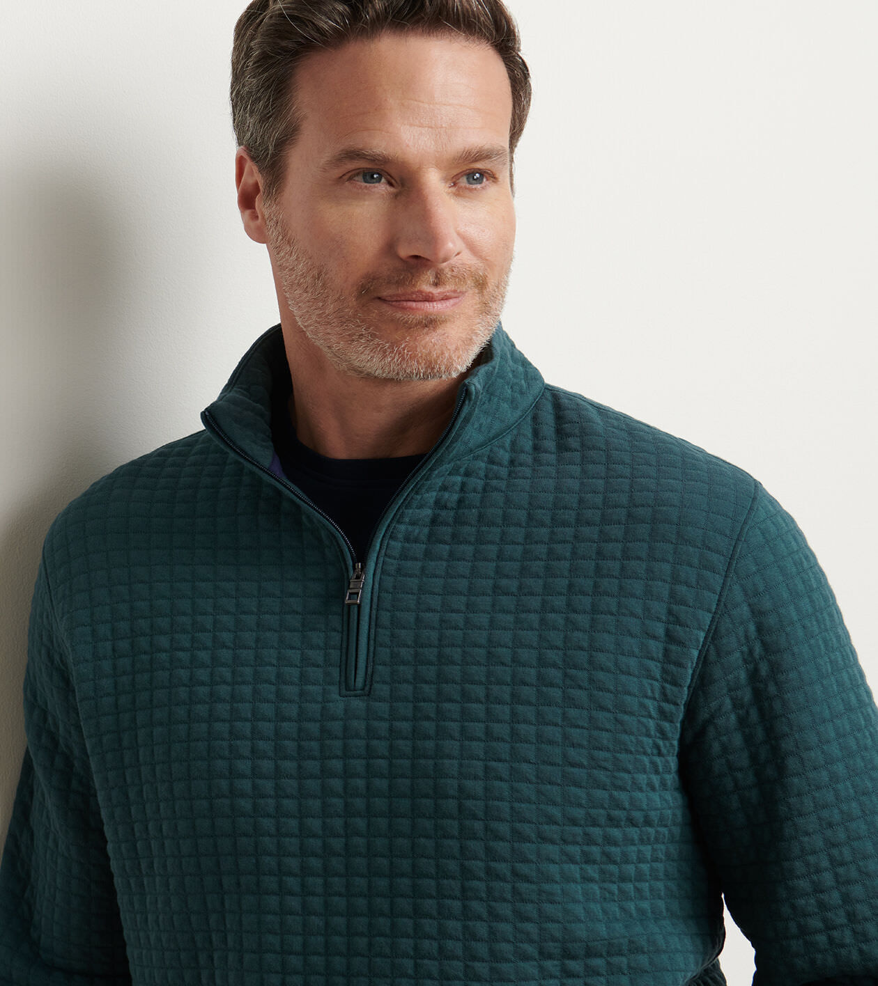 Quad Quilted Quarter-Zip